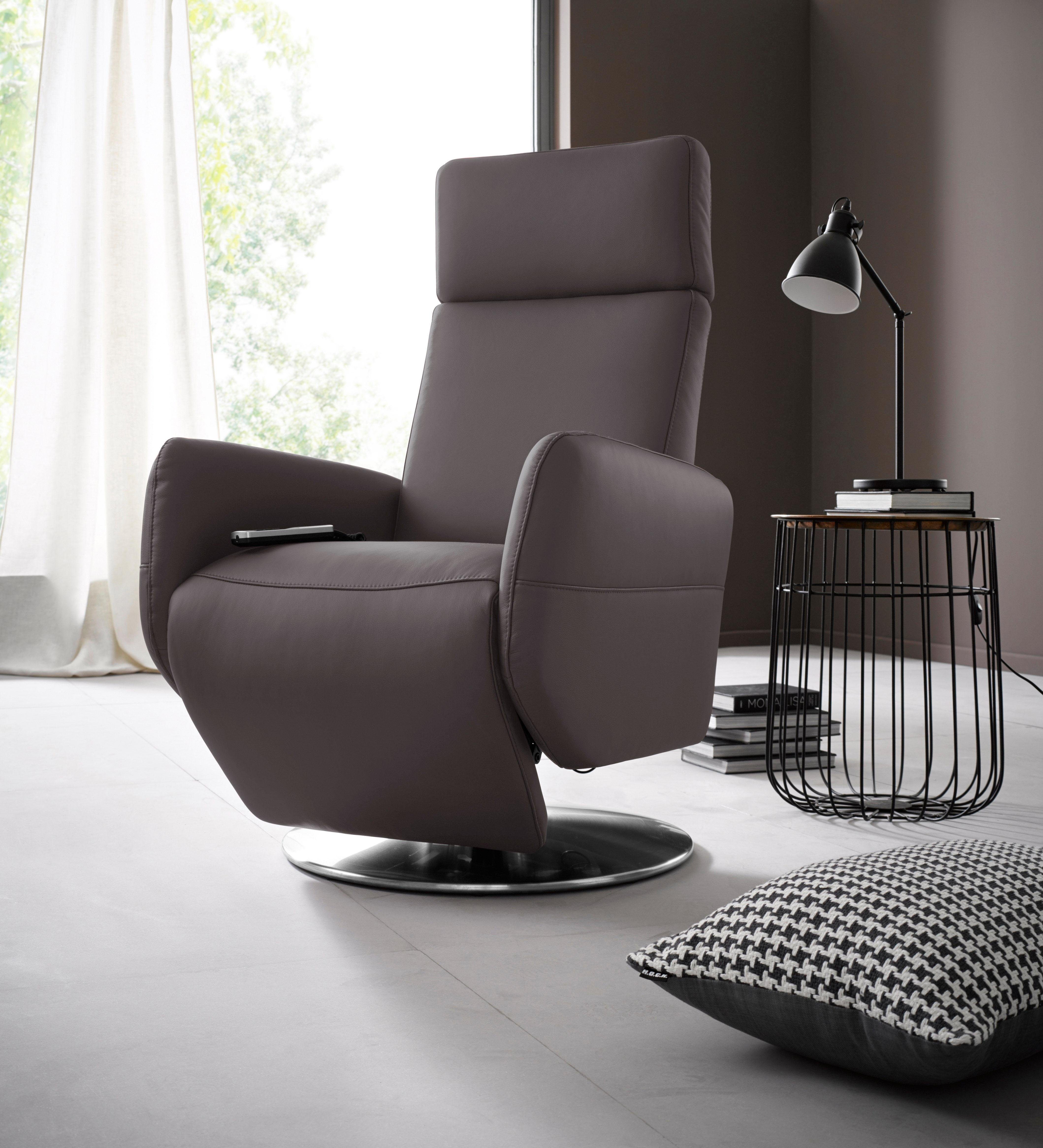 sit&more Relaxfauteuil Cobra in maat l, naar keuze met motor en opstahulp tv-fauteuils bruin