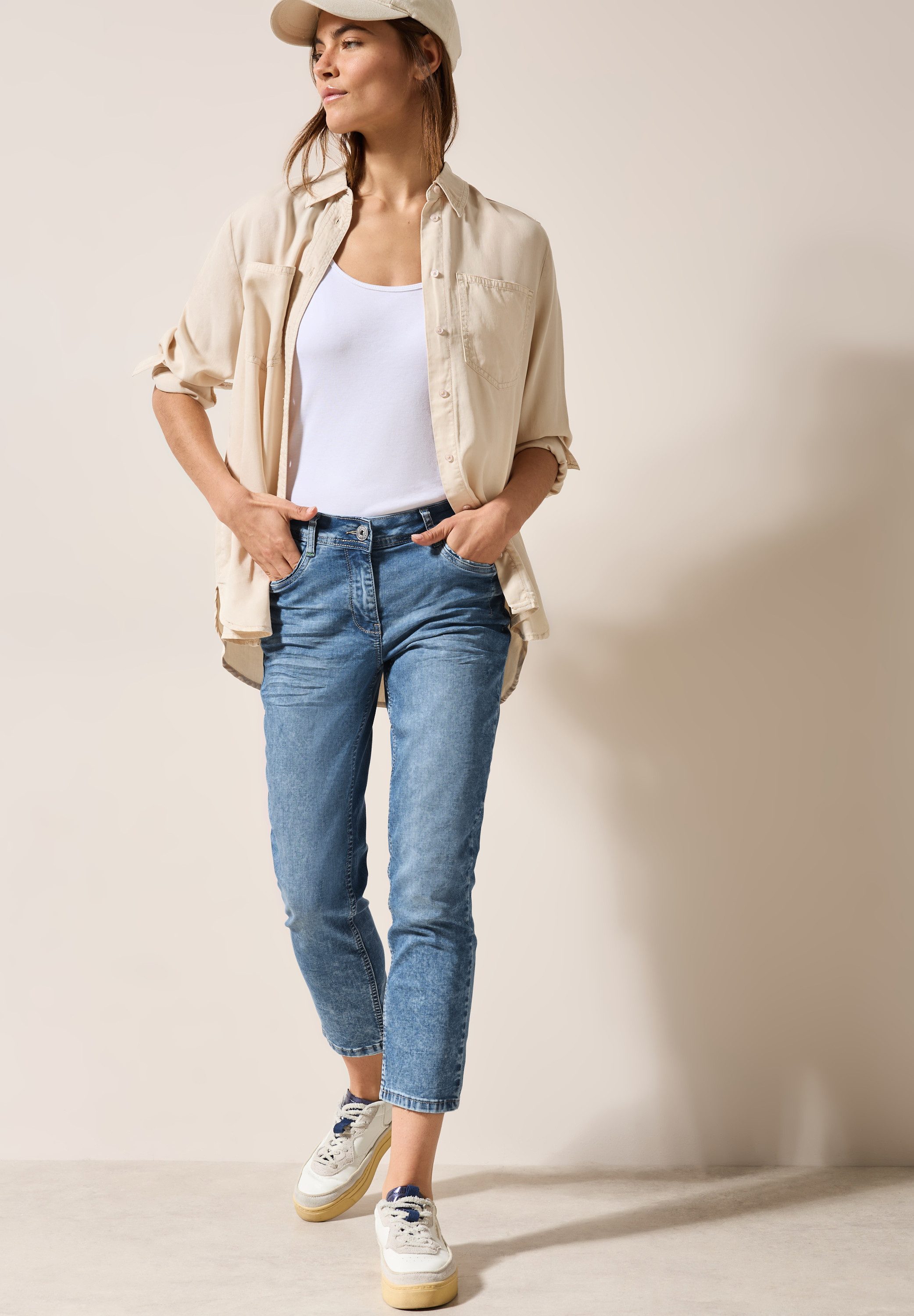 Cecil 7/8 jeans Stijl Scarlett Slim fit met mid waist