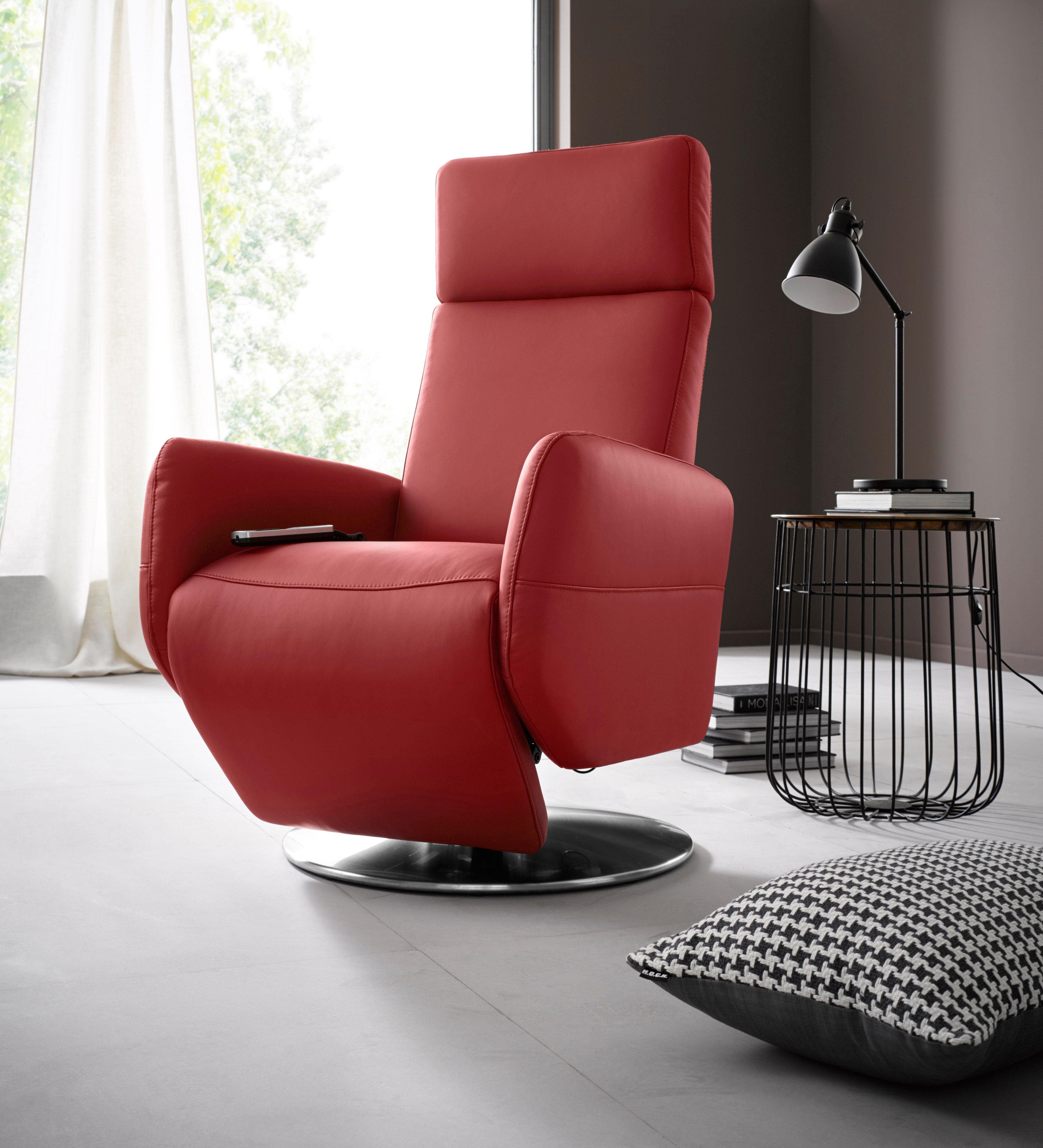 Places of Style Relaxfauteuil Cobra in mt. s, naar keuze met motor en opstahulp tv-fauteuils rood