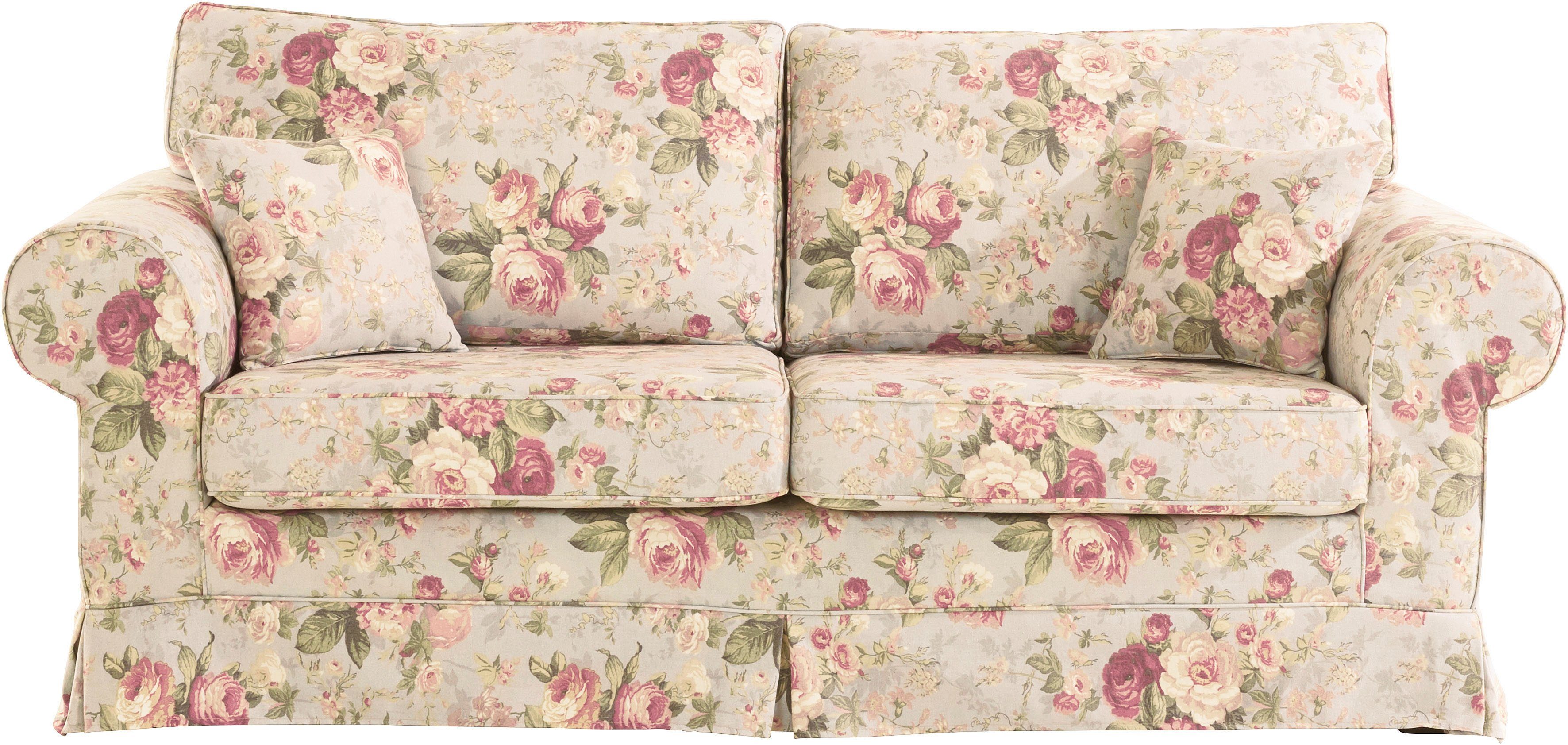 Home affaire 3-zitsbank Shadmoor Hoezen-look, in uni of met bloemenprint