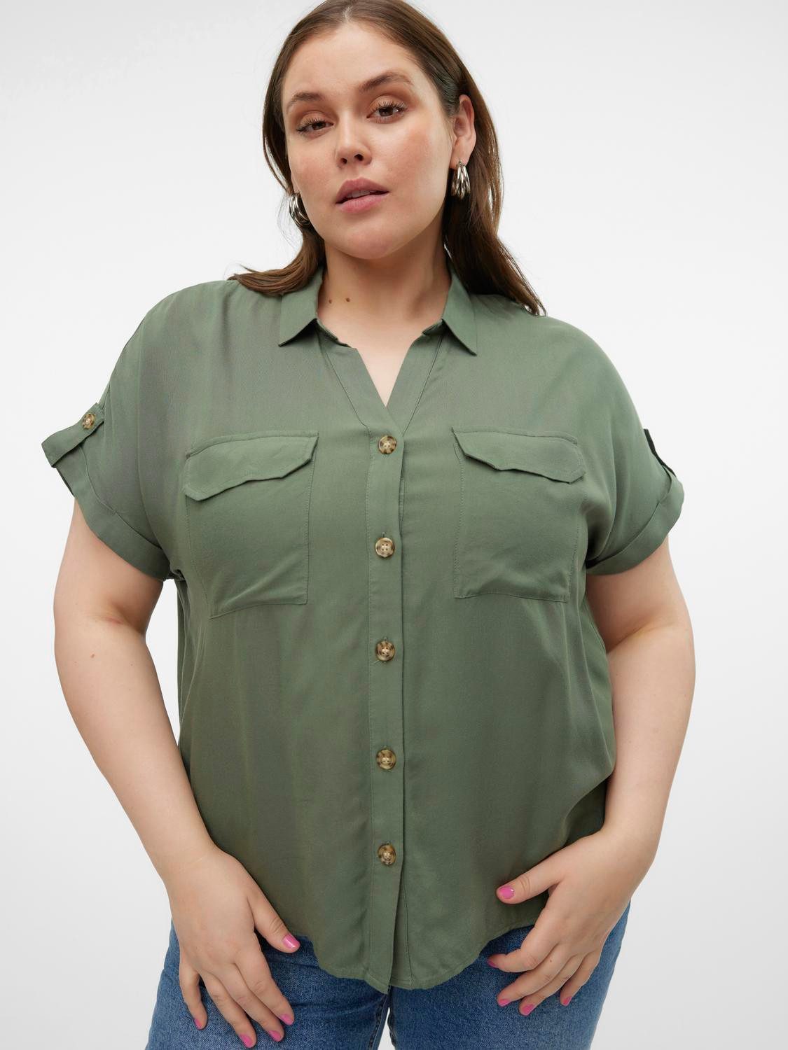 Vero Moda Curve Blouse met korte mouwen