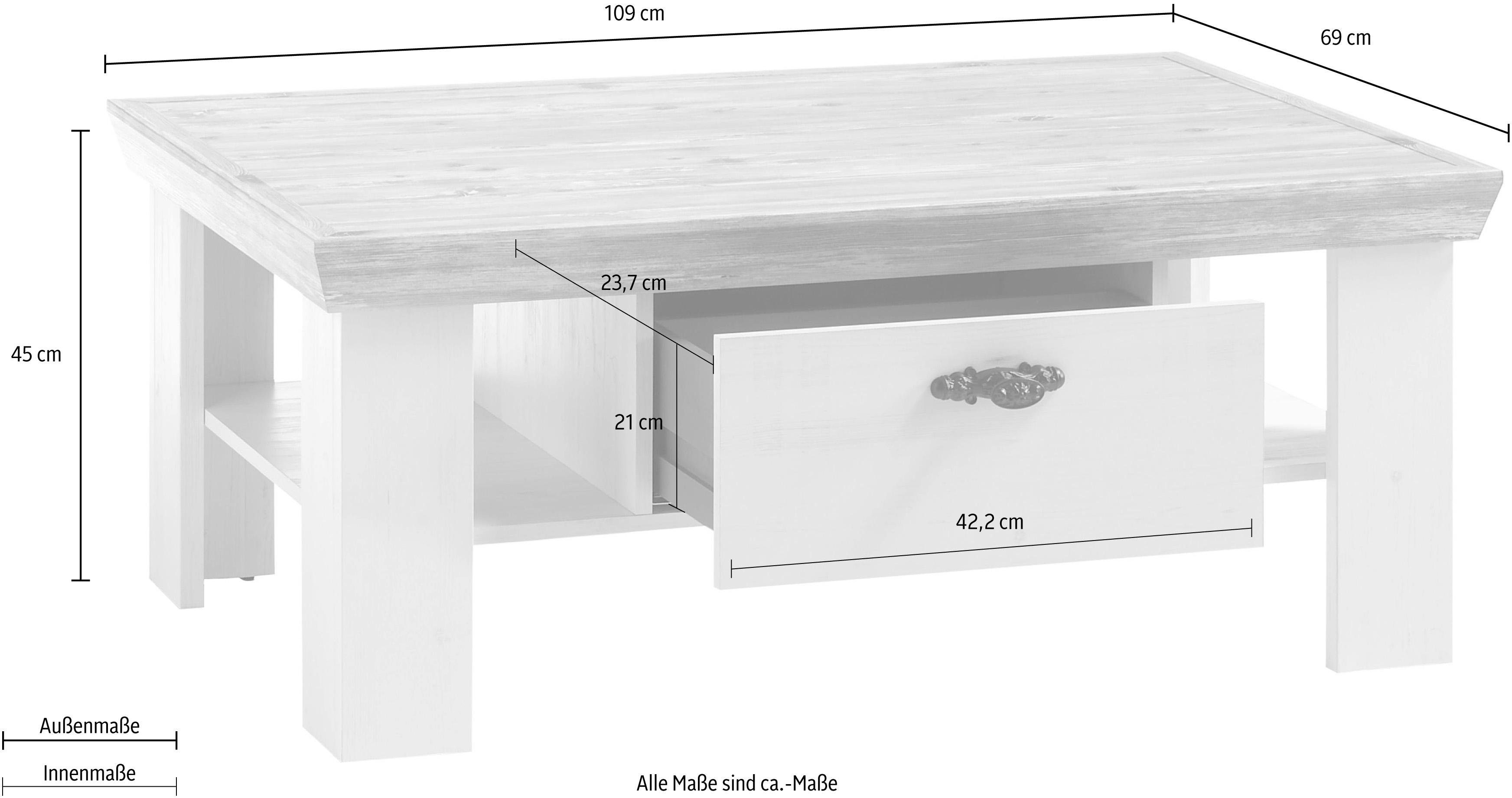 Home affaire Salontafel Florence Breedte ca. 109 cm