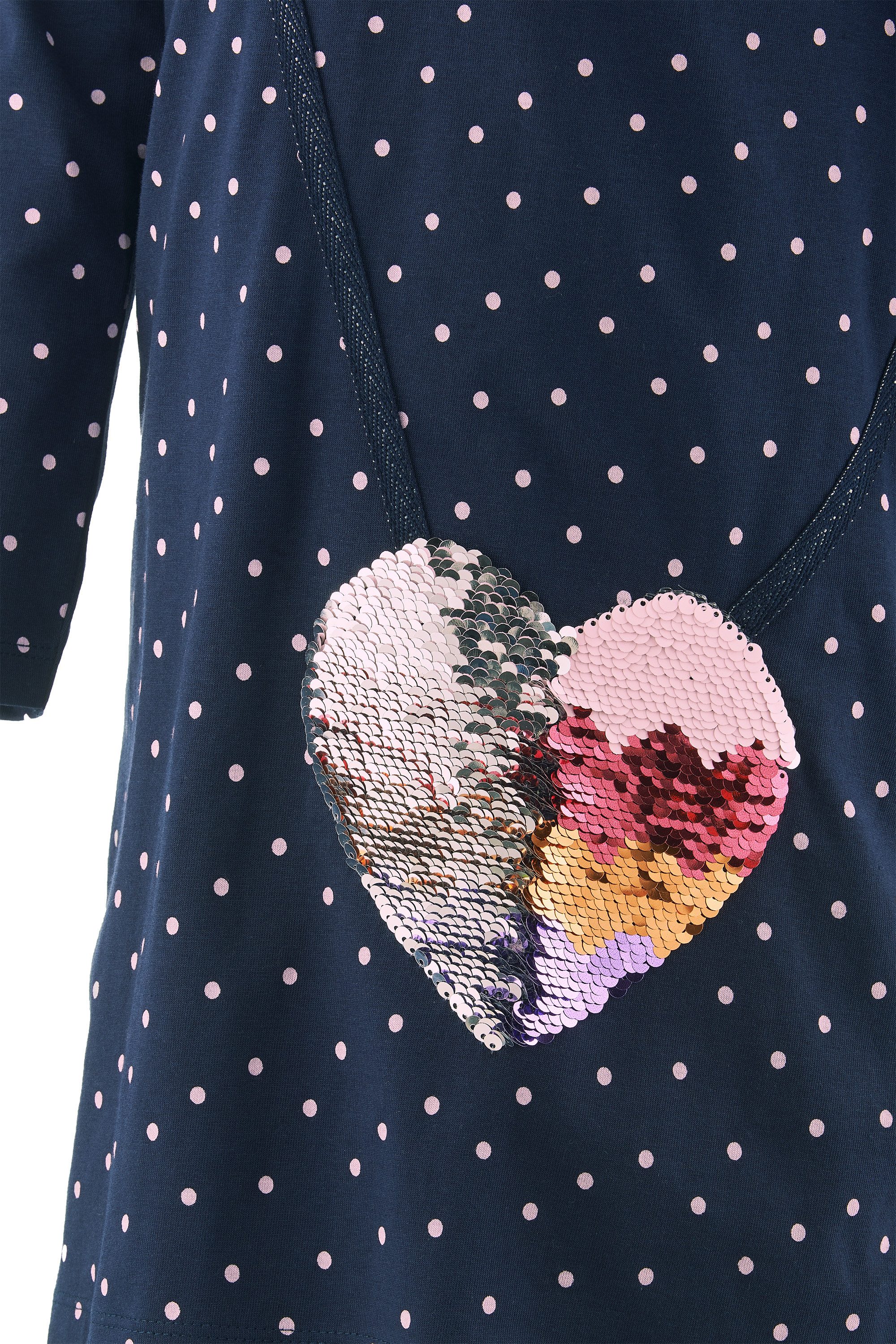 happy girls Jerseyjurk met paillettenapplicatie