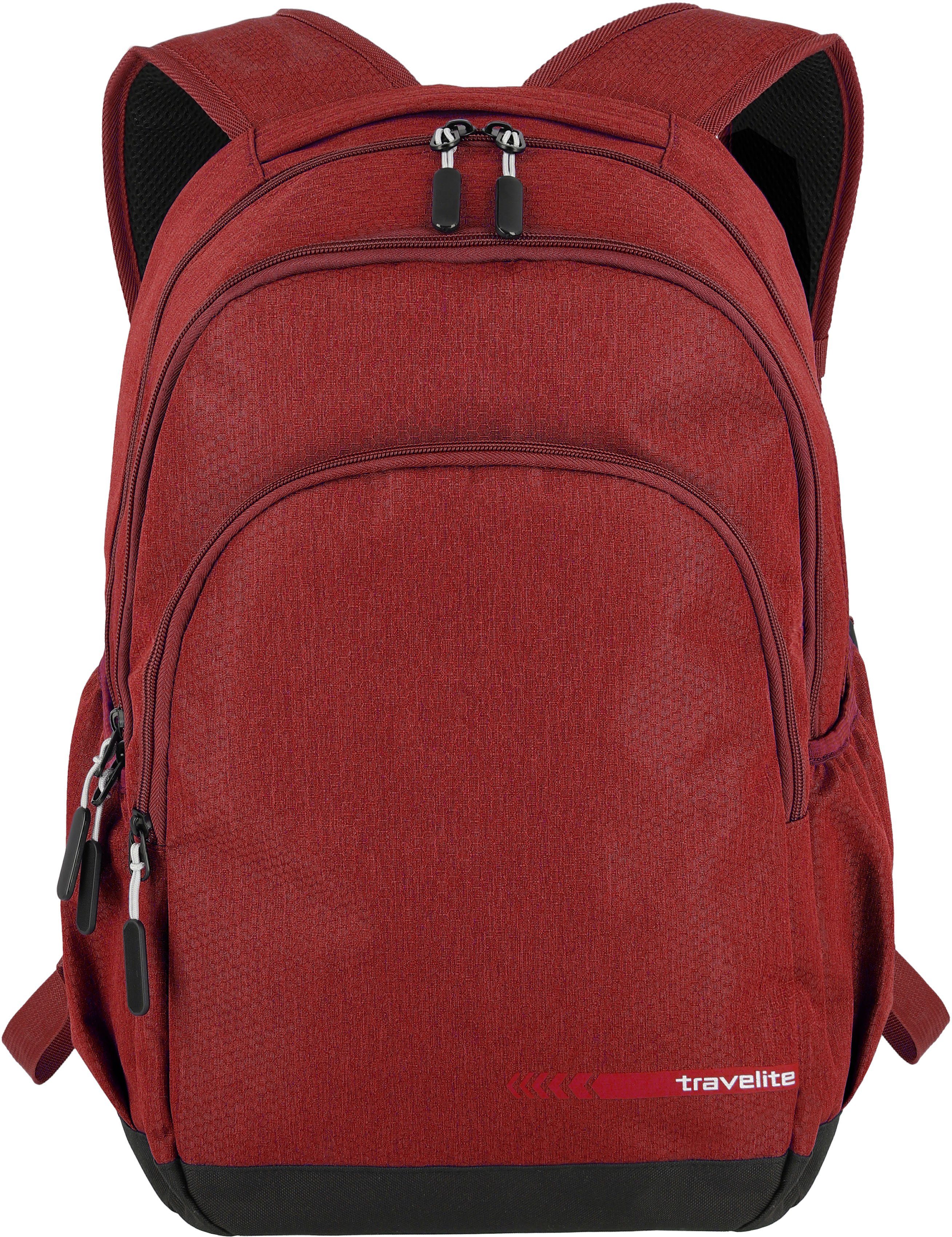travelite Laptoprugzak KICK OFF rugzak L Vrijetijds rugzak, werk rugzak, school rugzak, reis rugzak unisex aktetassen & laptoptassen rood