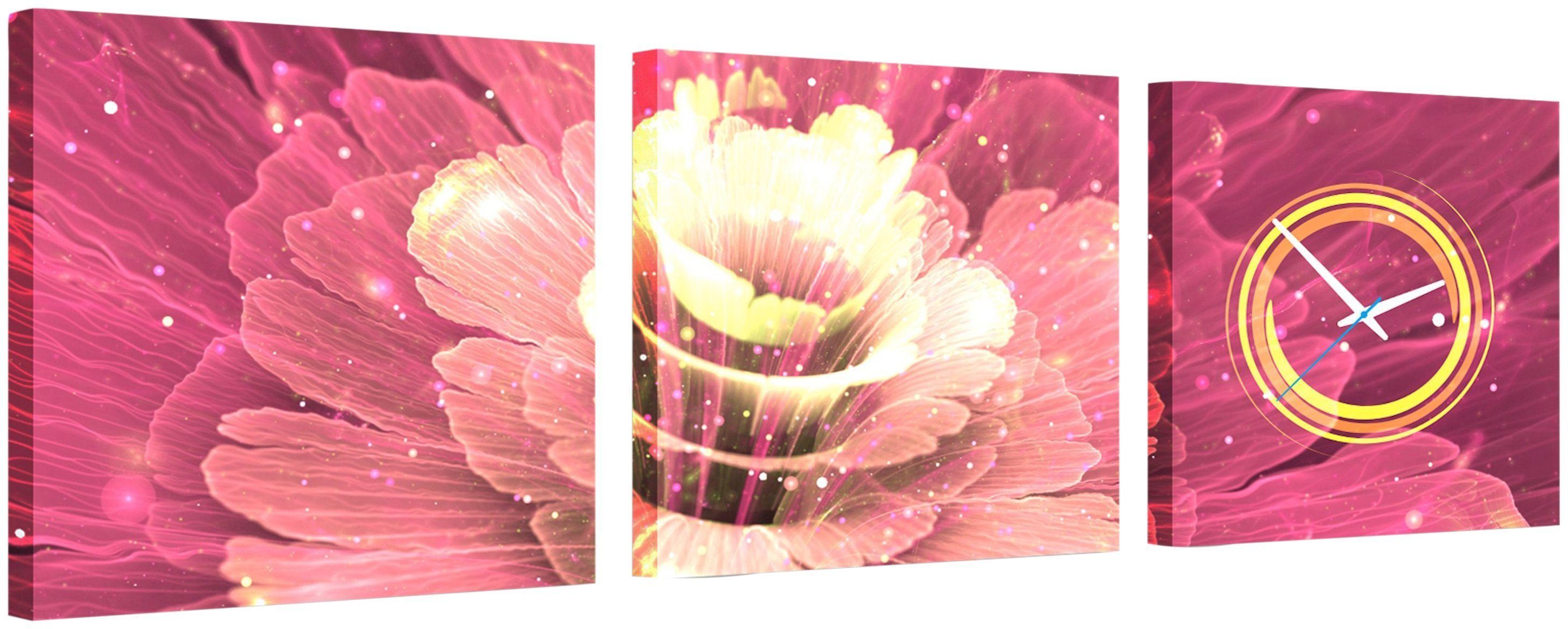 Conni Oberkircher´s Wanddecoratie Light flower op artistieke canvasdruk (set)