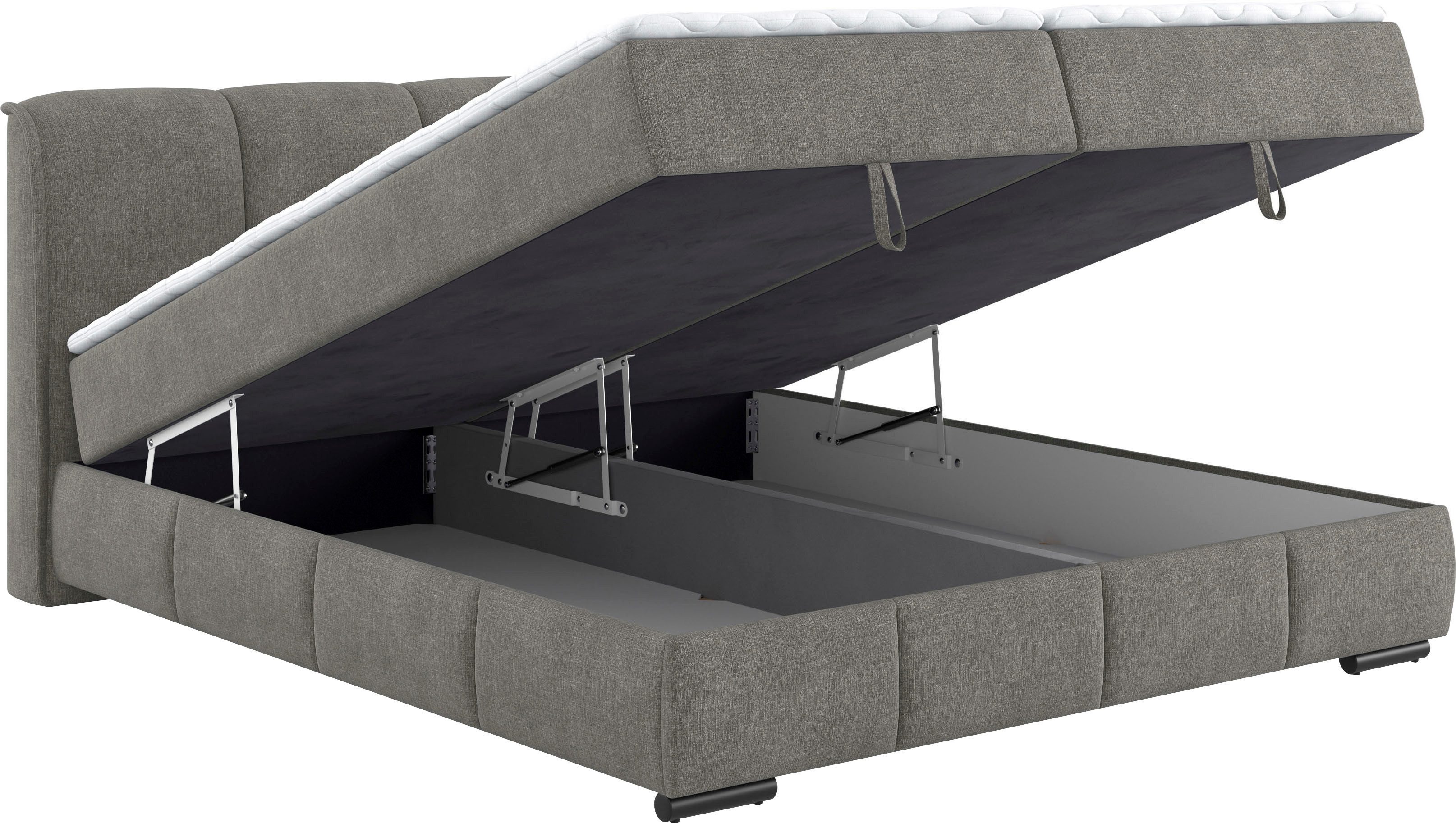 Mr. Couch Boxspring Bethany met bedkist, incl. matras Topmatras en sierkussen, in verschillende hardheden beschikbaar