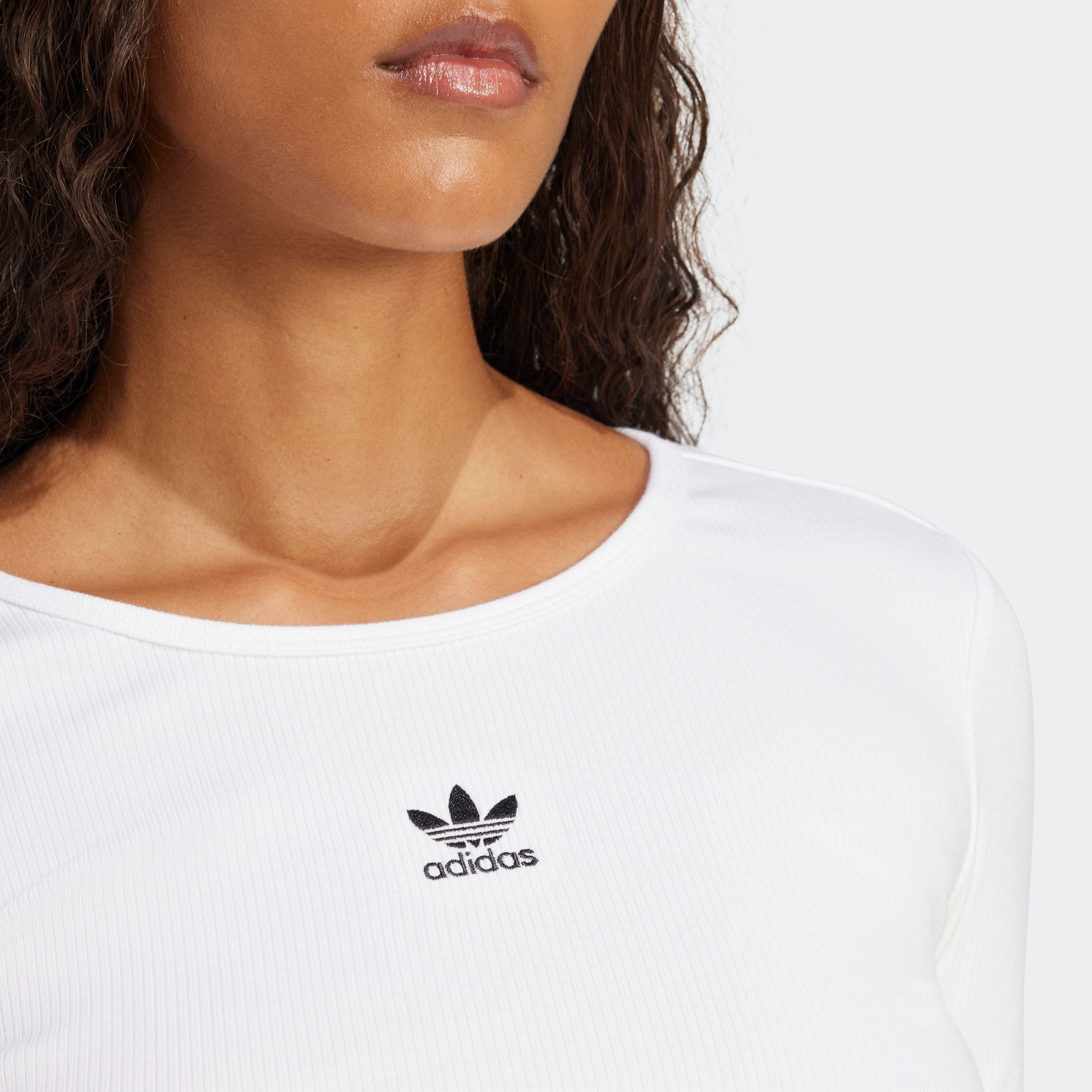 adidas Originals Shirt met lange mouwen ESS CROP LS