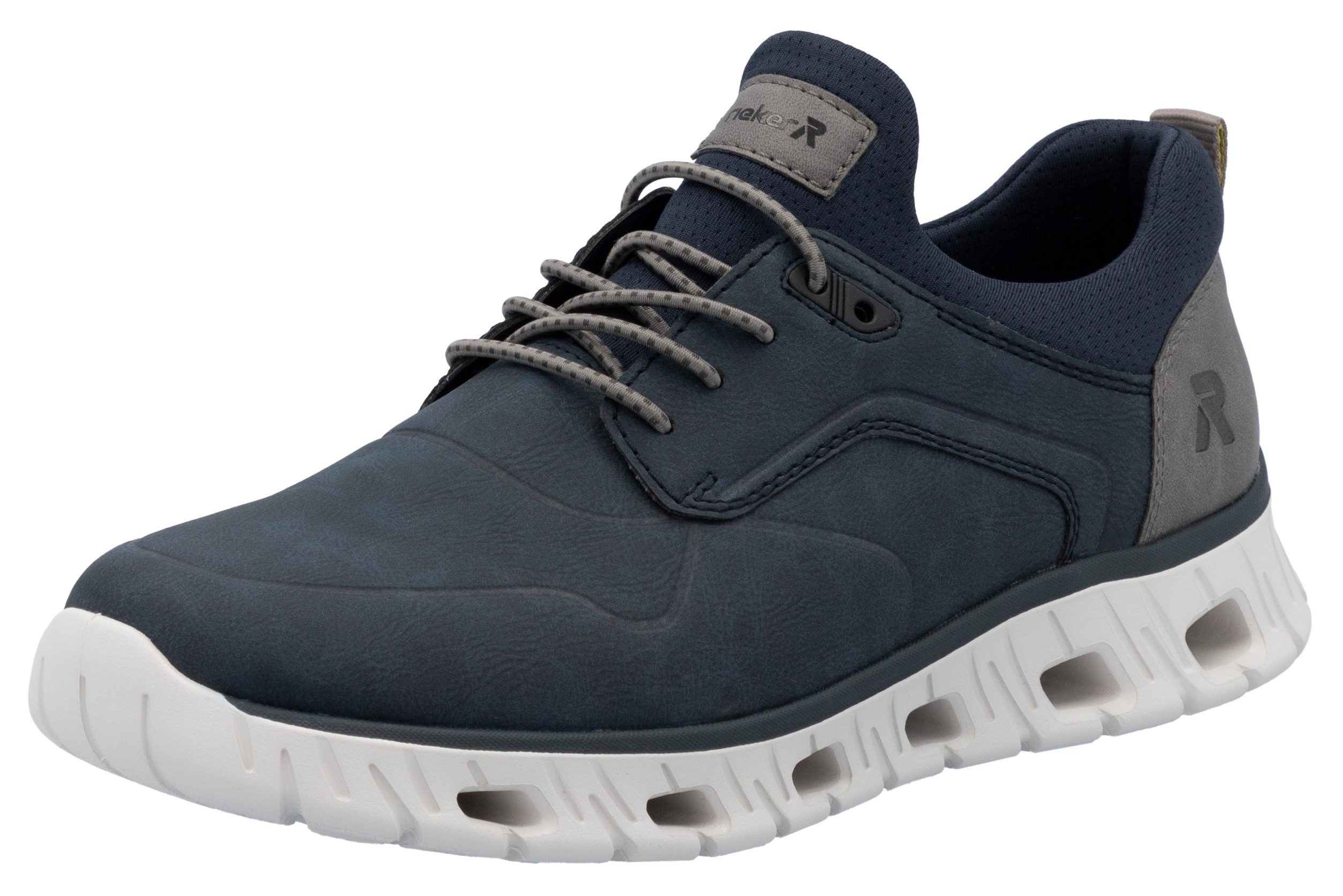 OTTO RIEKER Sport Slip-on sneakers , vrijetijdsschoen, lage schoen, instapschoen met modieuze loopzool heren lage sneakers maat 46 blauw