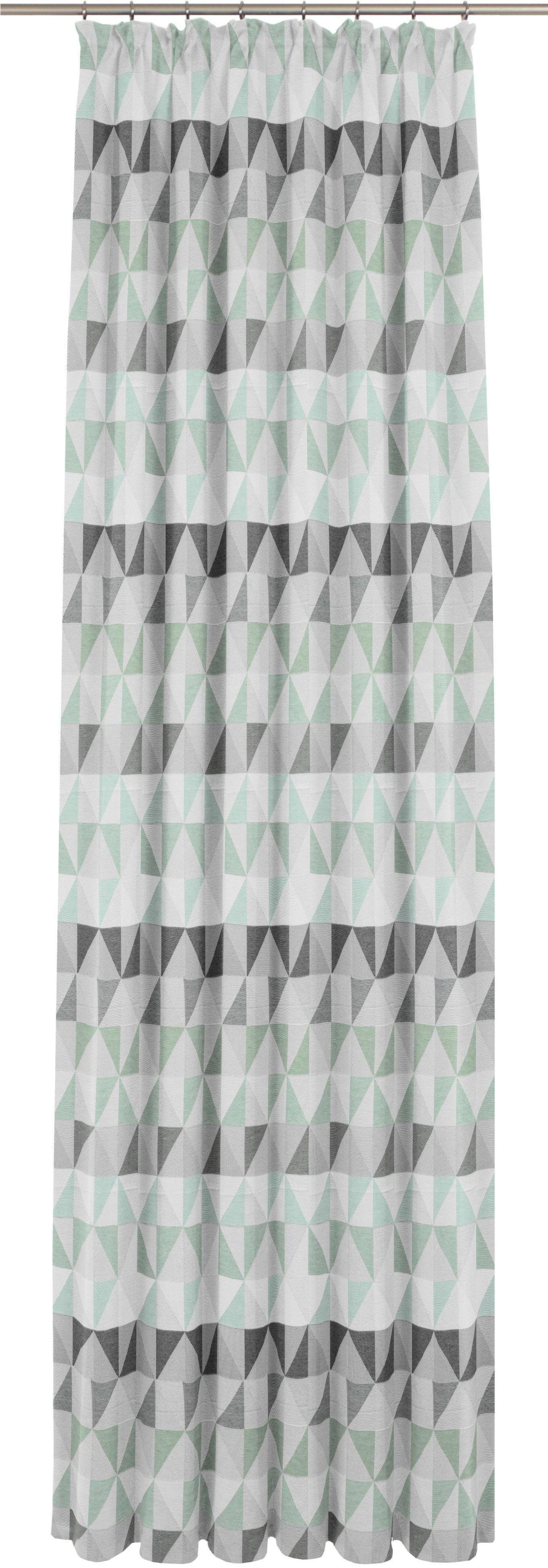Wirth Gordijn BERLARE (1 stuk) kant & klaar gordijnen maat hxb: 255x132 cm groen