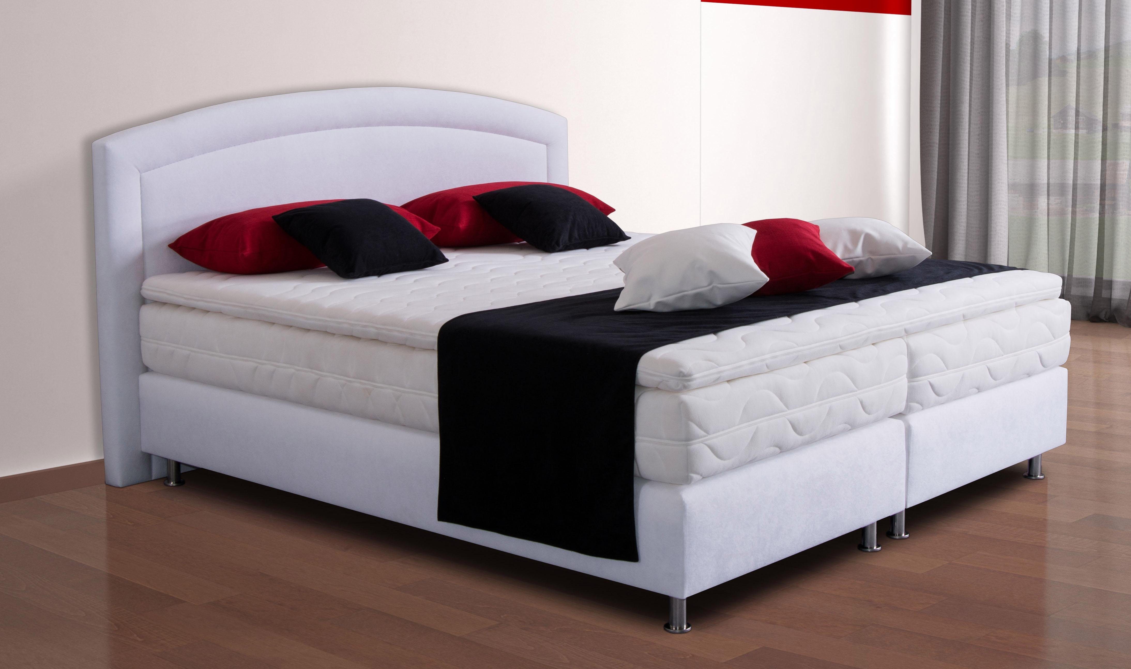 Westfalia Polsterbetten Boxspring met topmatras boxsprings wit