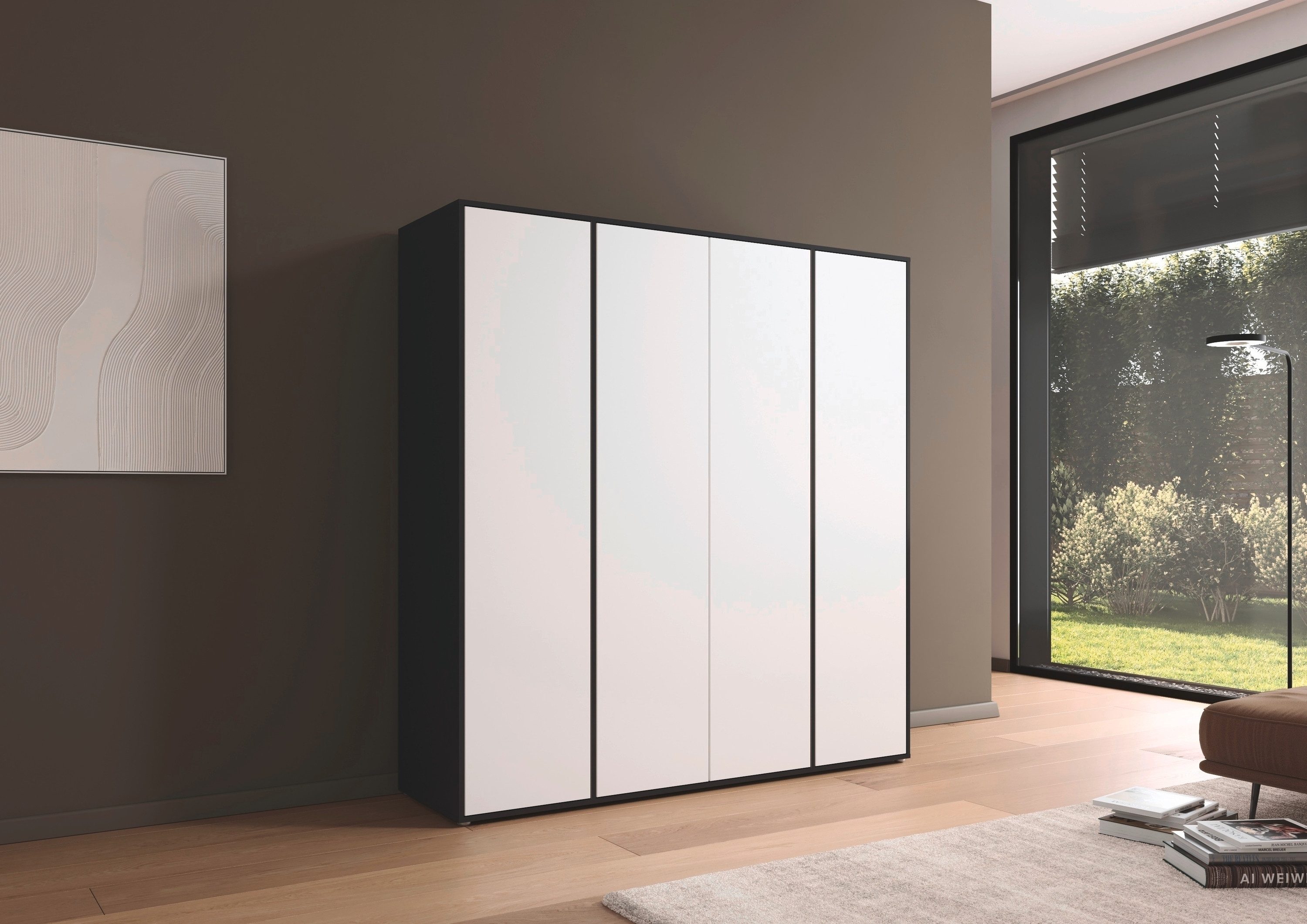 rauch Draaideurkast Kledingkast Kast Garderobe Wasmand NABILA veel Opbergruimte in 2 breedtes met push-to-open functie bestseller made in germany