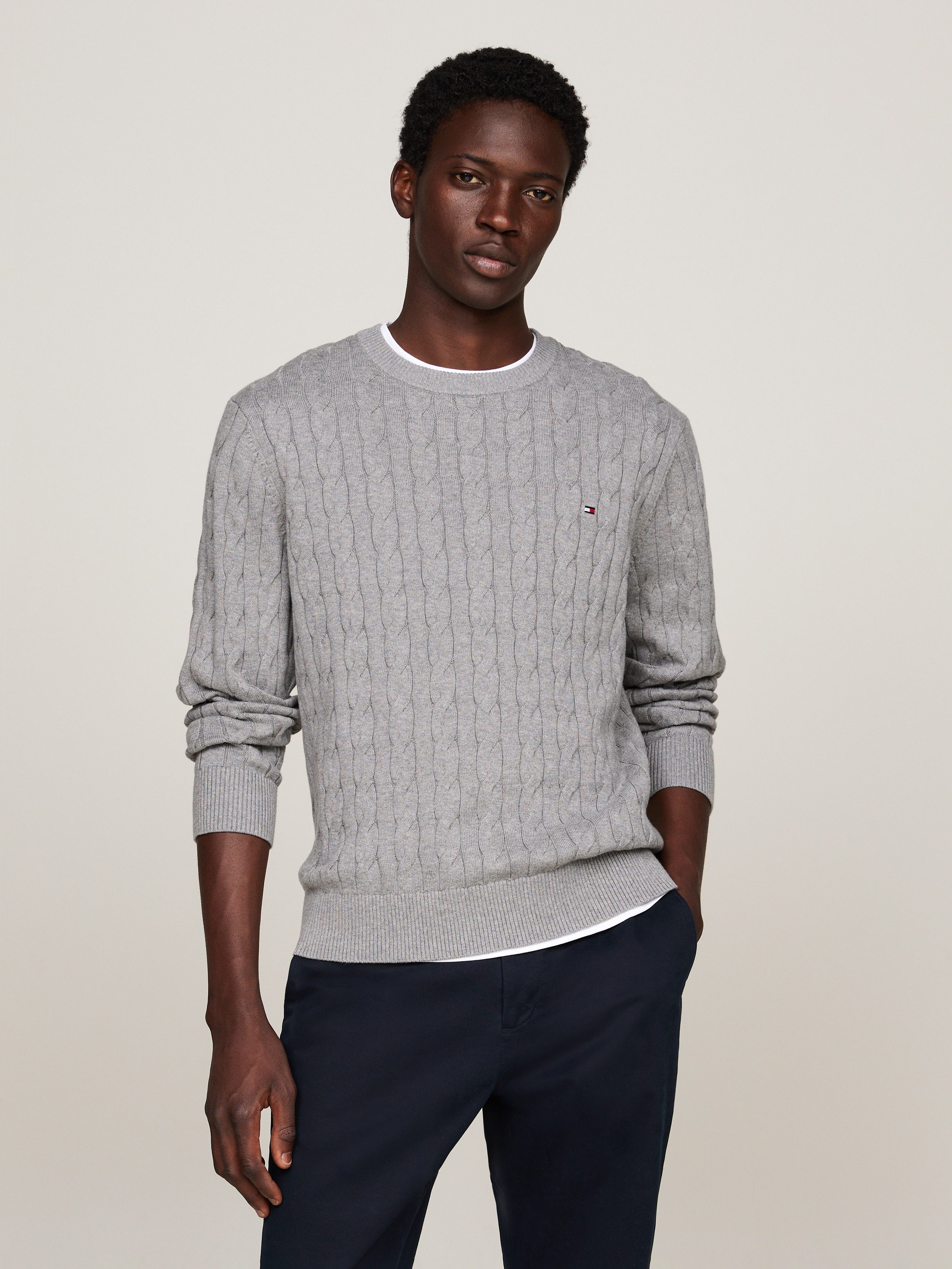 Tommy Hilfiger Gebreide trui CLASSIC CABLE CREW NECK