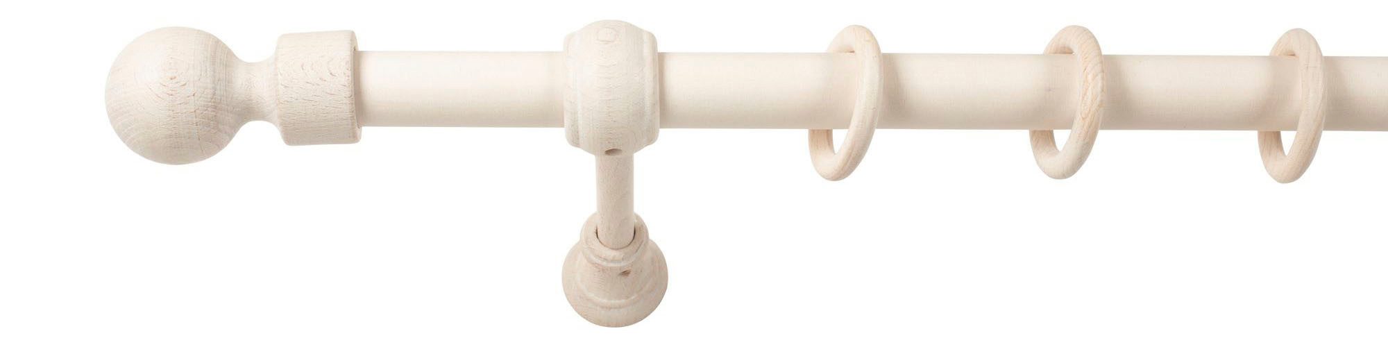 SN DECO GROUP Gordijnroede Giro 28 mm, hout, verschillende lengtes en kleuren, compleet set