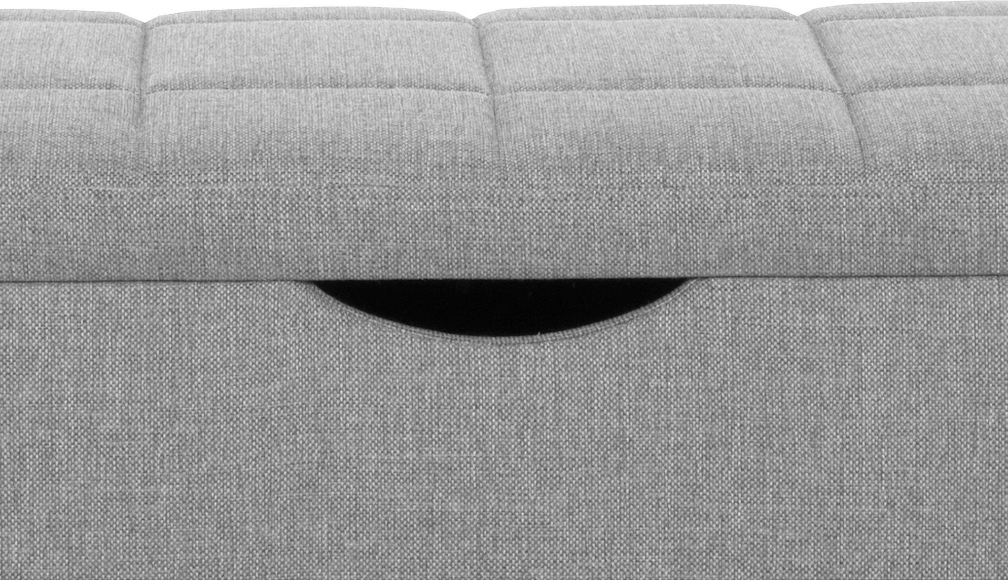 Places of Style Hockerbank Checked met bergruimte, breedte 120 cm en 160 cm, als bedbank te gebruiken