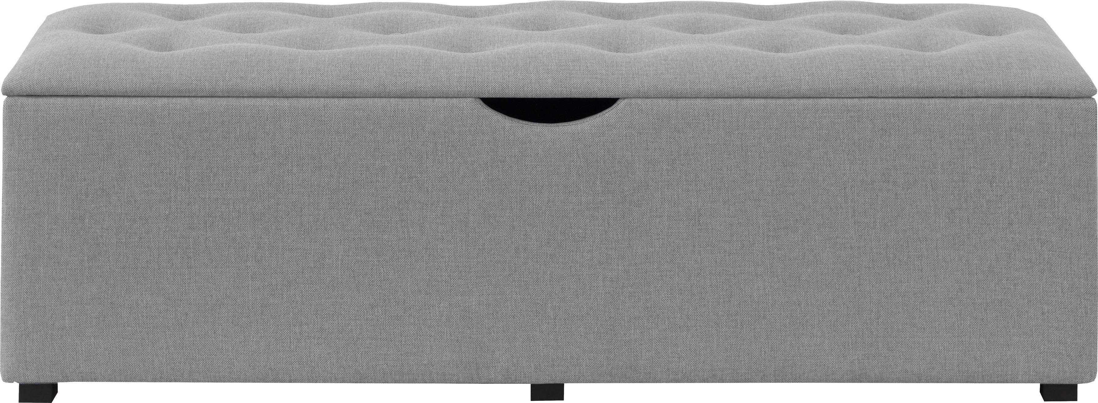 Places of Style Hockerbank Knobbed Hockerbank met bergruimte, breedte 120 cm en 160 cm