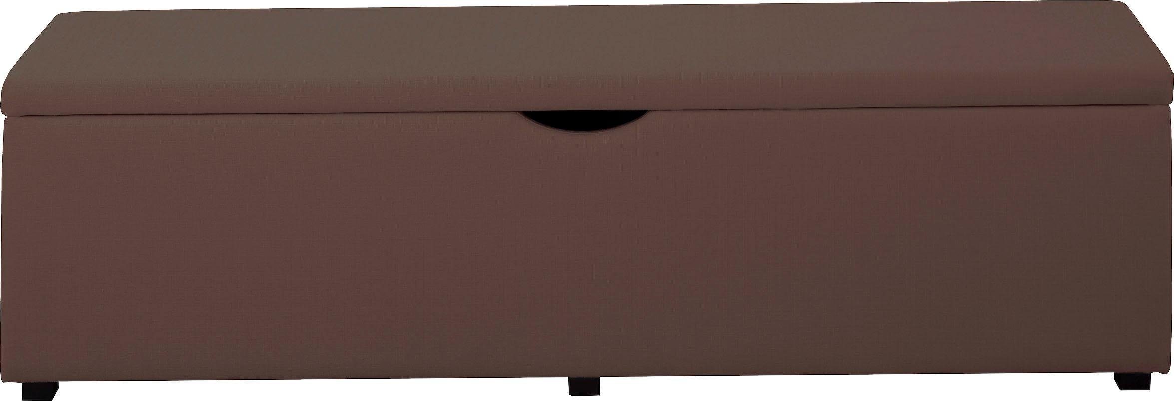 Places of Style Hockerbank Standaard Breedte 120 cm of 160 cm, ook als garderobebank of bedbank hockers maat 160 cm x 42 cm x 40 cm bruin