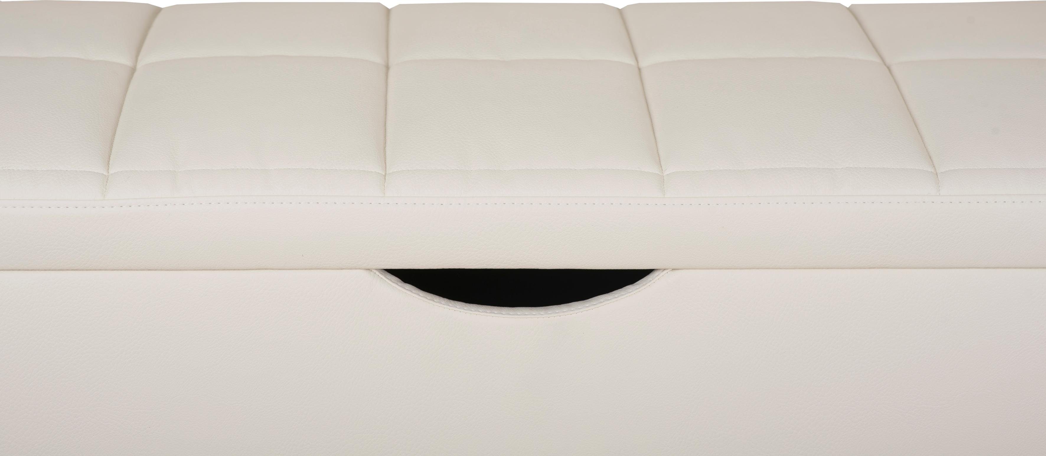 Places of Style Hockerbank Checked met bergruimte, breedte 120 cm en 160 cm, als bedbank te gebruiken