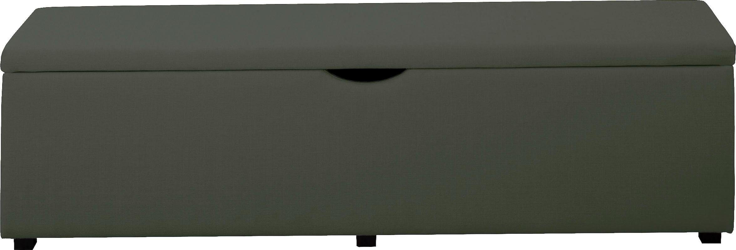 Places of Style Hockerbank Standaard Breedte 120 cm of 160 cm, ook als garderobebank of bedbank hockers maat 120 cm x 42 cm x 40 cm groen