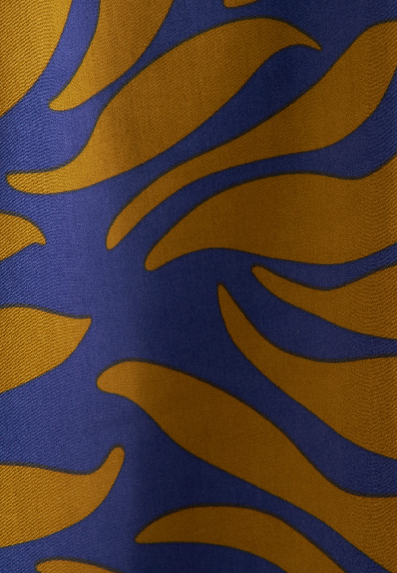 seidensticker Zomerjurk Zwarte roos Lange mouwen kraag print
