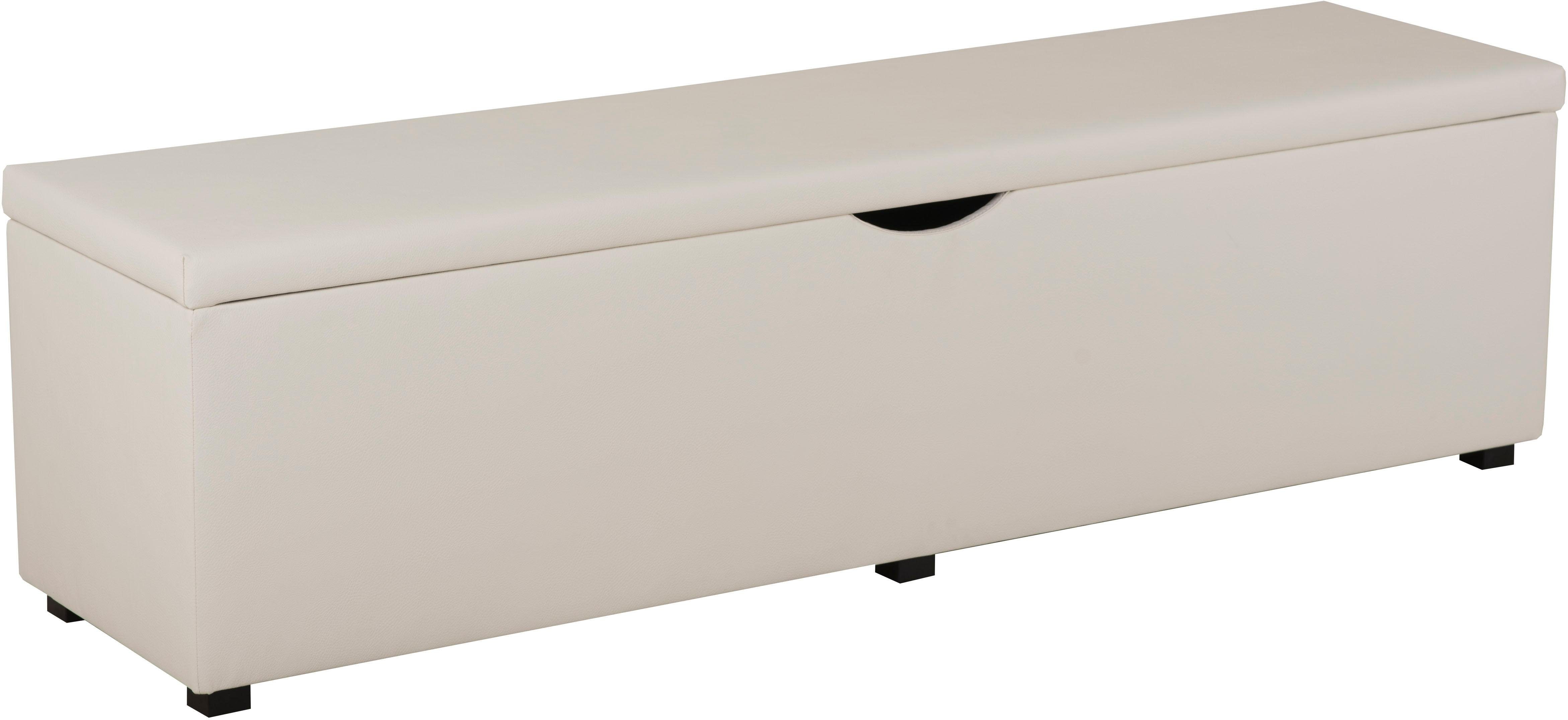 Places of Style Hockerbank Standaard Breedte 120 cm of 160 cm, ook als garderobebank of bedbank hockers maat 120 cm x 42 cm x 40 cm wit