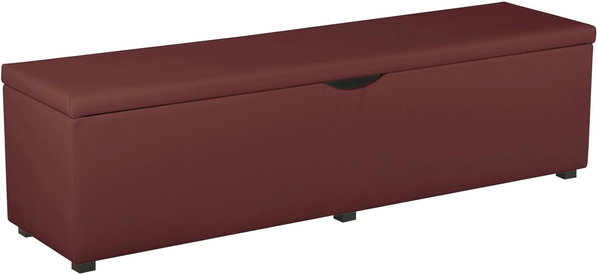 Places of Style Hockerbank Standaard Breedte 120 cm of 160 cm, ook als garderobebank of bedbank hockers maat 160 cm x 42 cm x 40 cm oranje