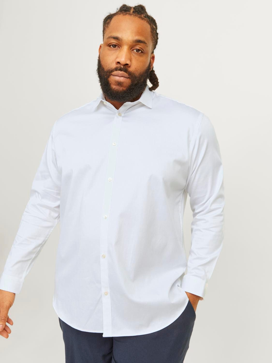 Jack & Jones PlusSize Overhemd met lange mouwen JJPRPARMA SHIRT L/S NOOS PLS