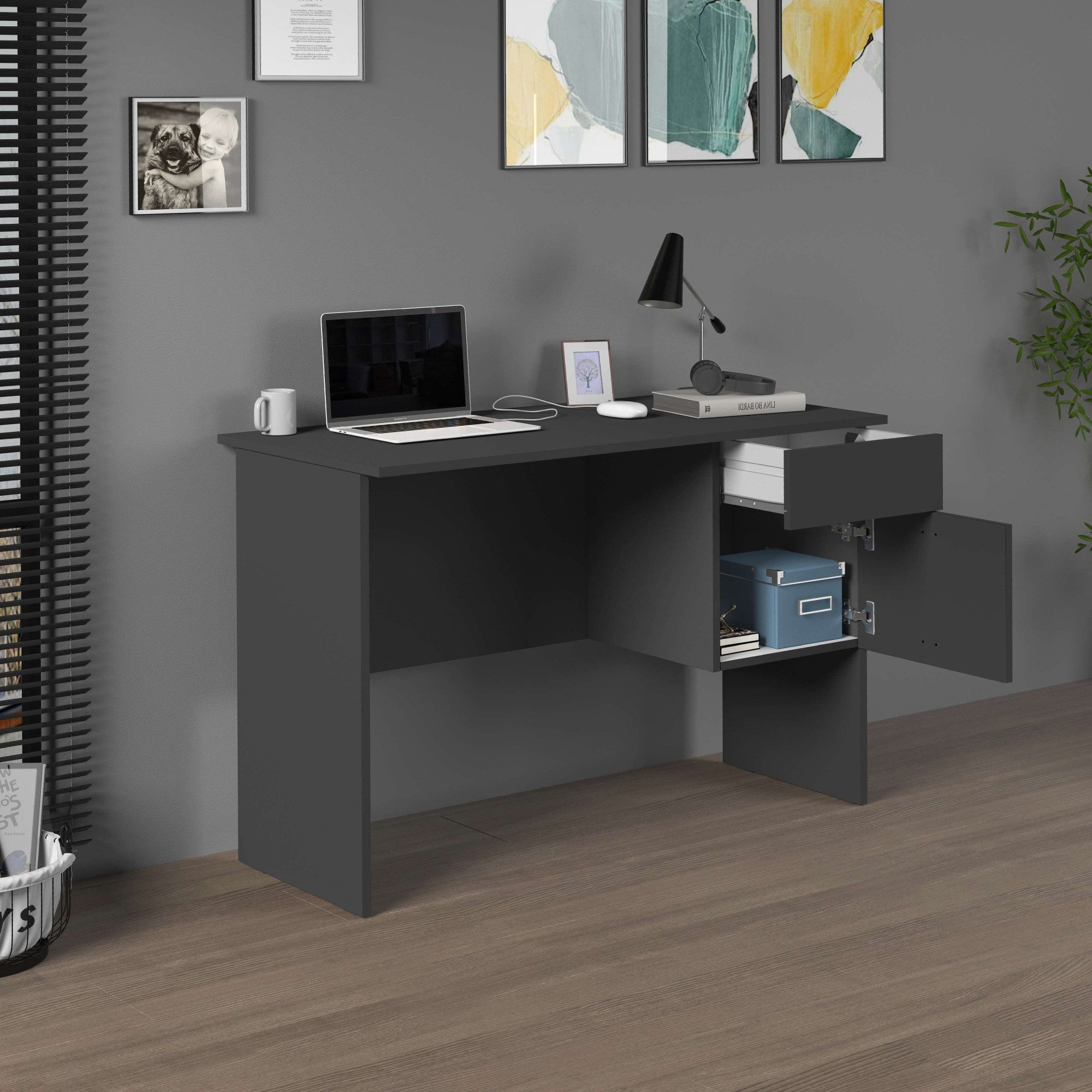 INOSIGN Bureau Essential, Bureau, kleine computertisch, bureautafel voor kantoor (1 stuk)