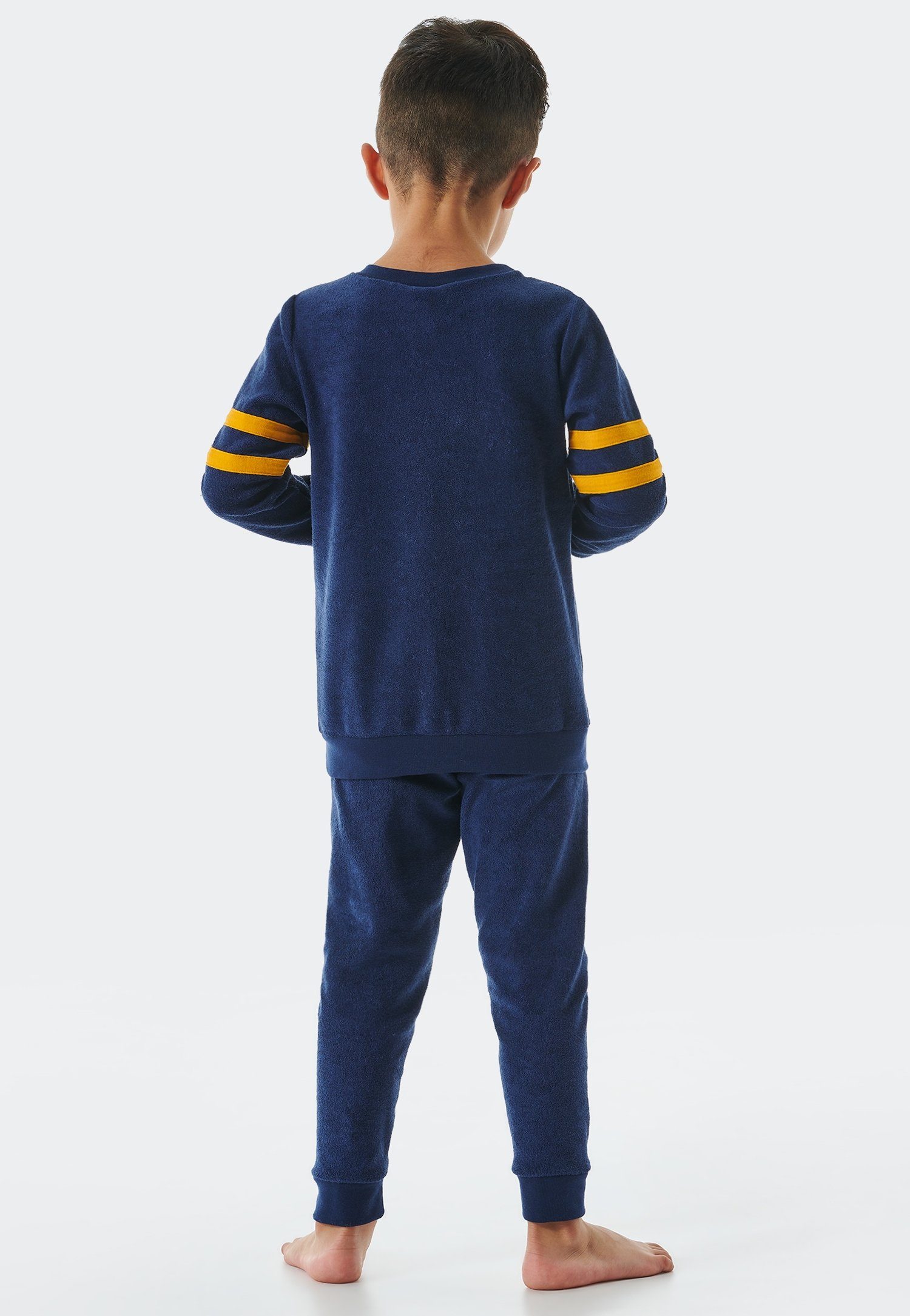 Schiesser Pyjama Rat Henry met trendy college-print (set, 2-delig)