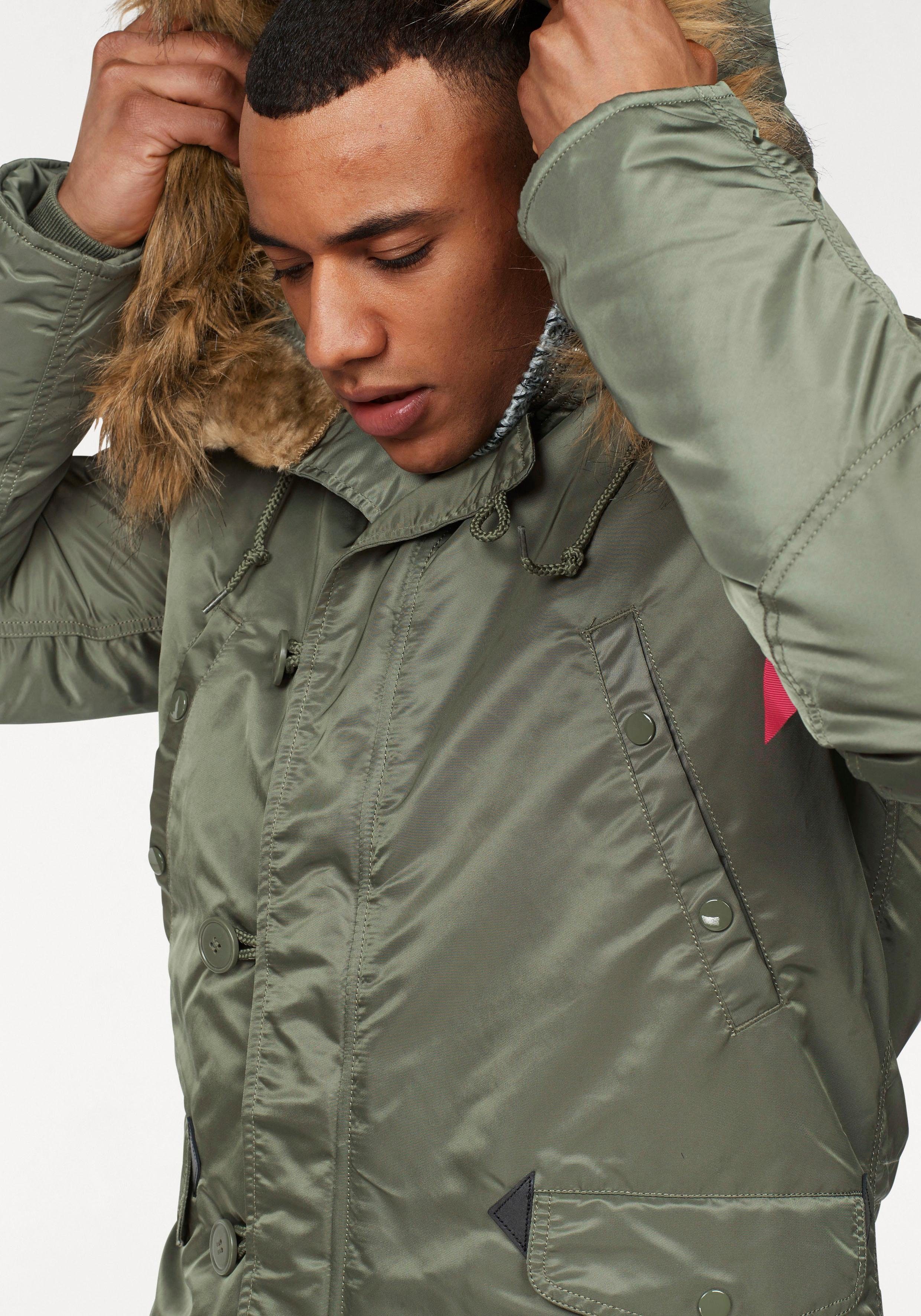 Alpha Industries Parka N3B VF 59 met afneembaar imitatiebontkraag