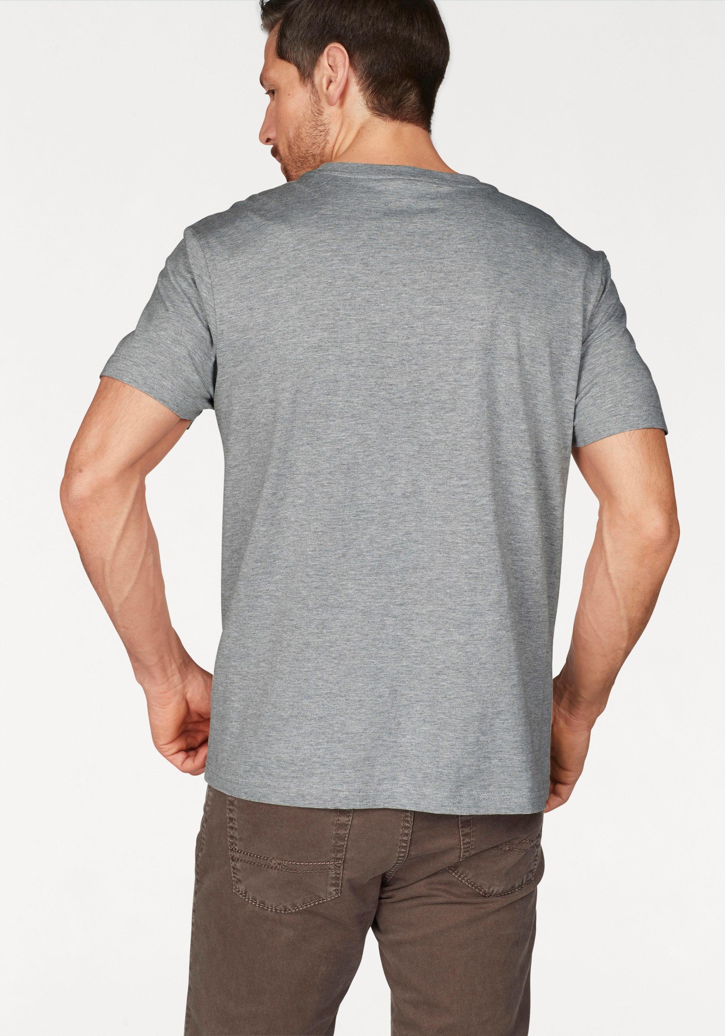 Man's World T-shirt Nieuwe kleuren! Korte mouw, effen kleur, ronde hals, van katoen(3-delig, Set van 3)