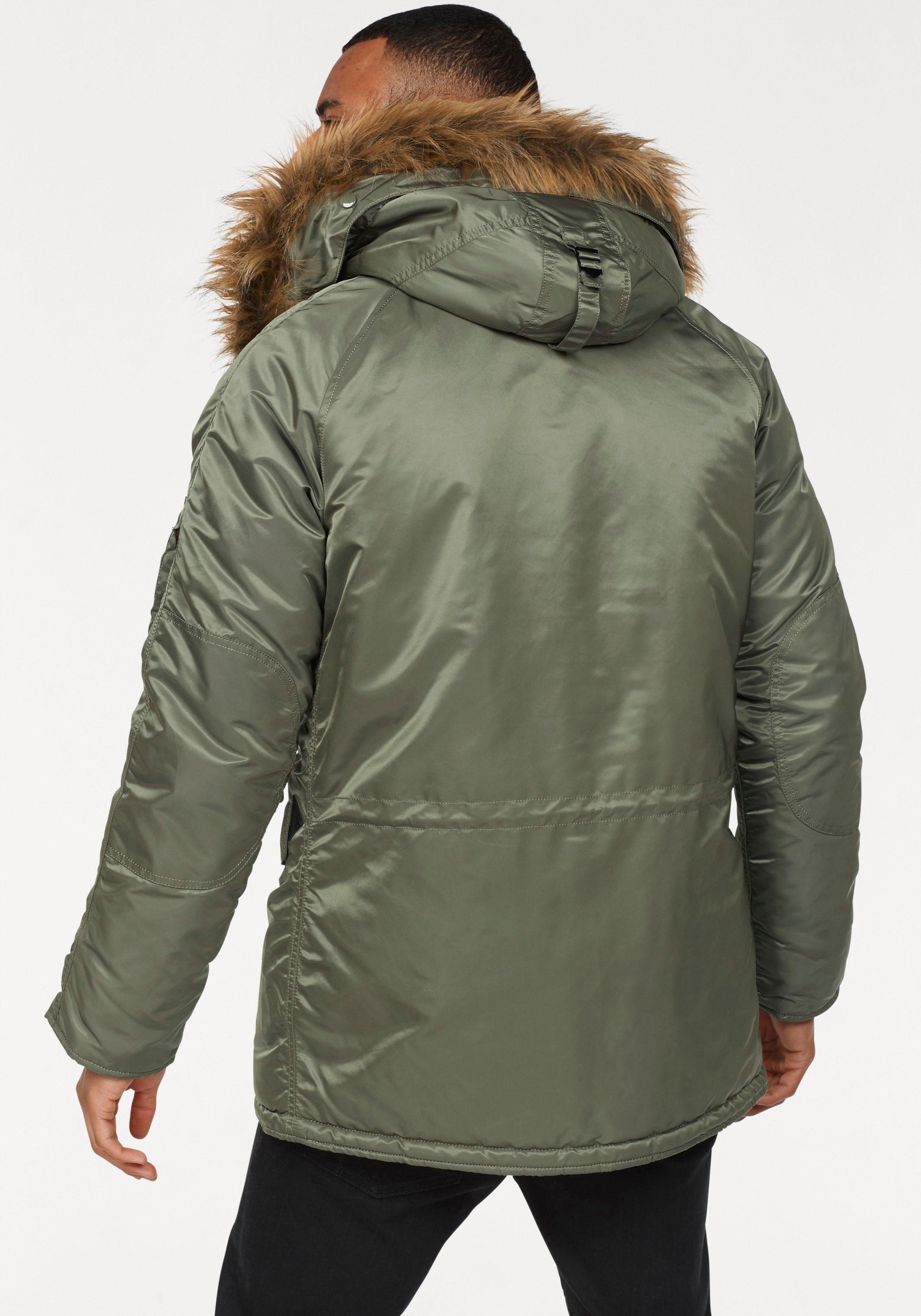 Alpha Industries Parka N3B VF 59 met afneembaar imitatiebontkraag
