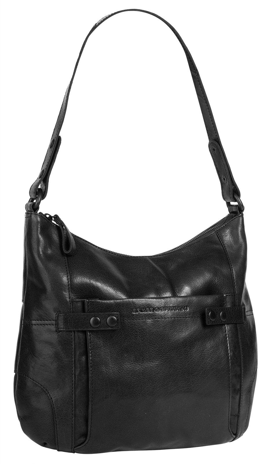 Spikes & Sparrow Schoudertas echt leder