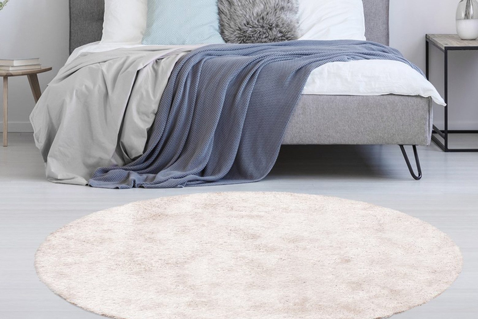 Bruno Banani Hoogpolig vloerkleed ALGA Unikleuren, bijzonder zacht en behaaglijk