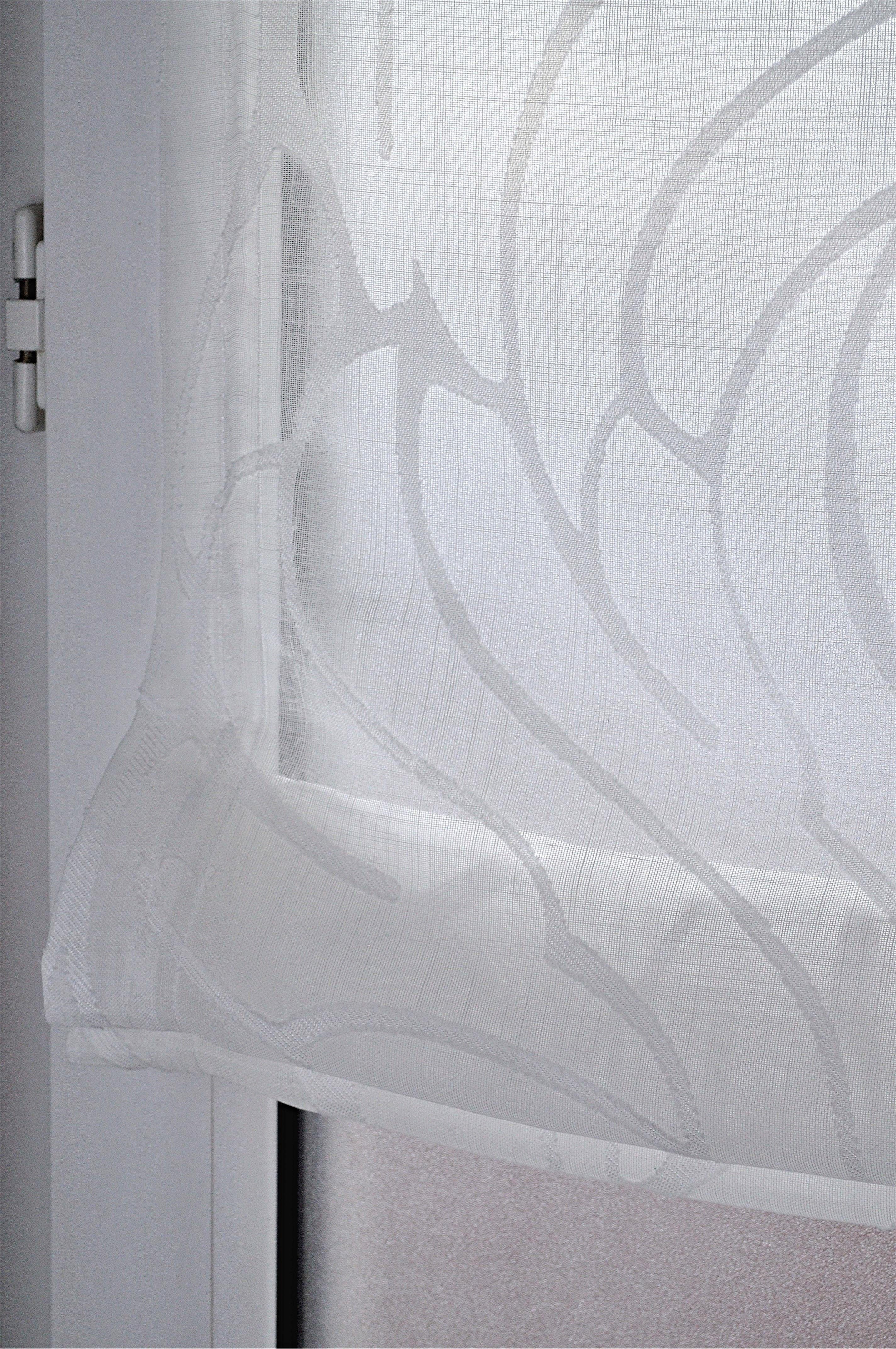 Kutti Romeins rolgordijn Skyline halftransparant, polyester, op te hangen met haken (1 stuk)