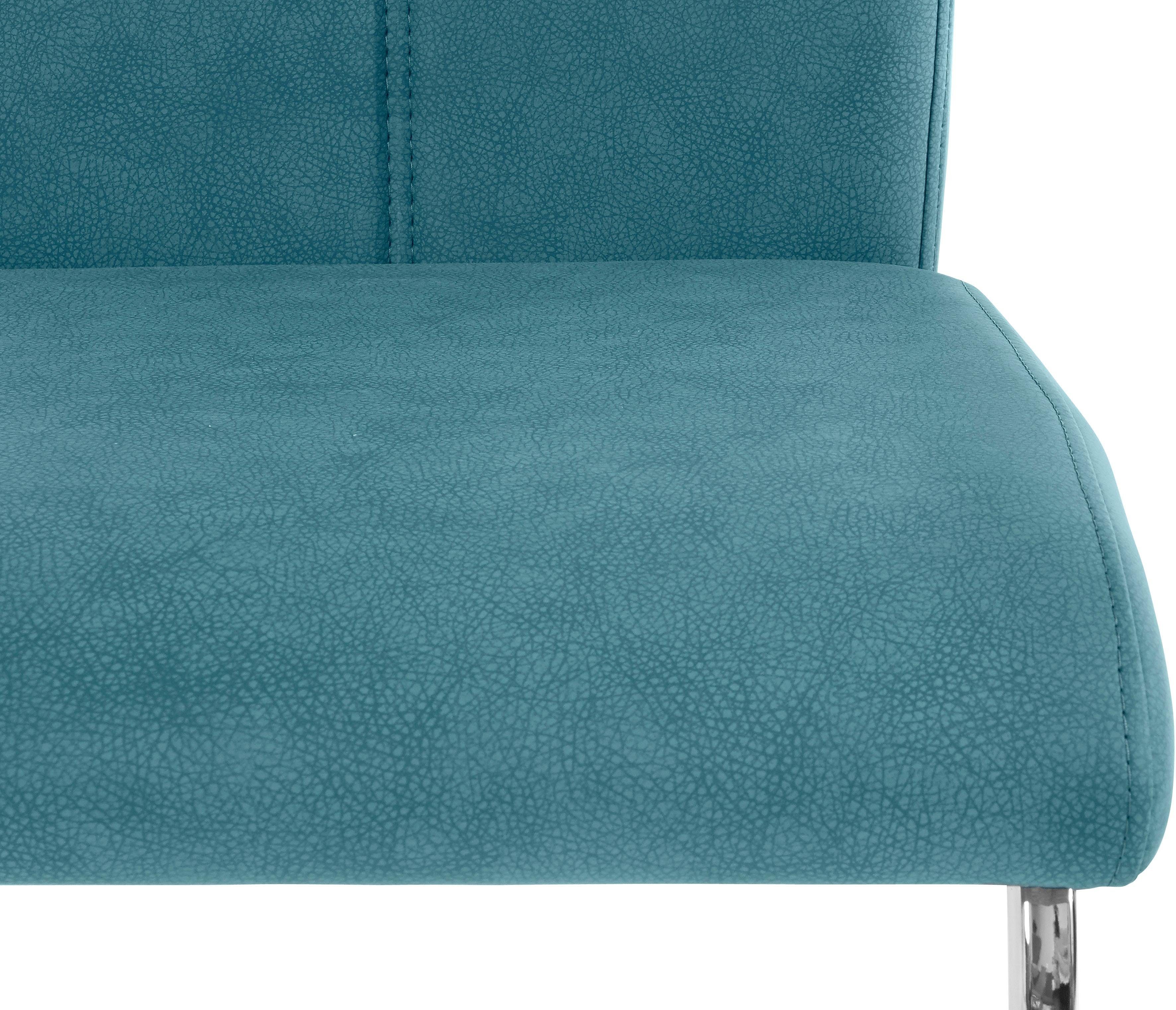 Home affaire Vrijdragende stoel Alex Stoel belastbaar tot 120 kg, frame in chroom-look (set, 2 stuks)