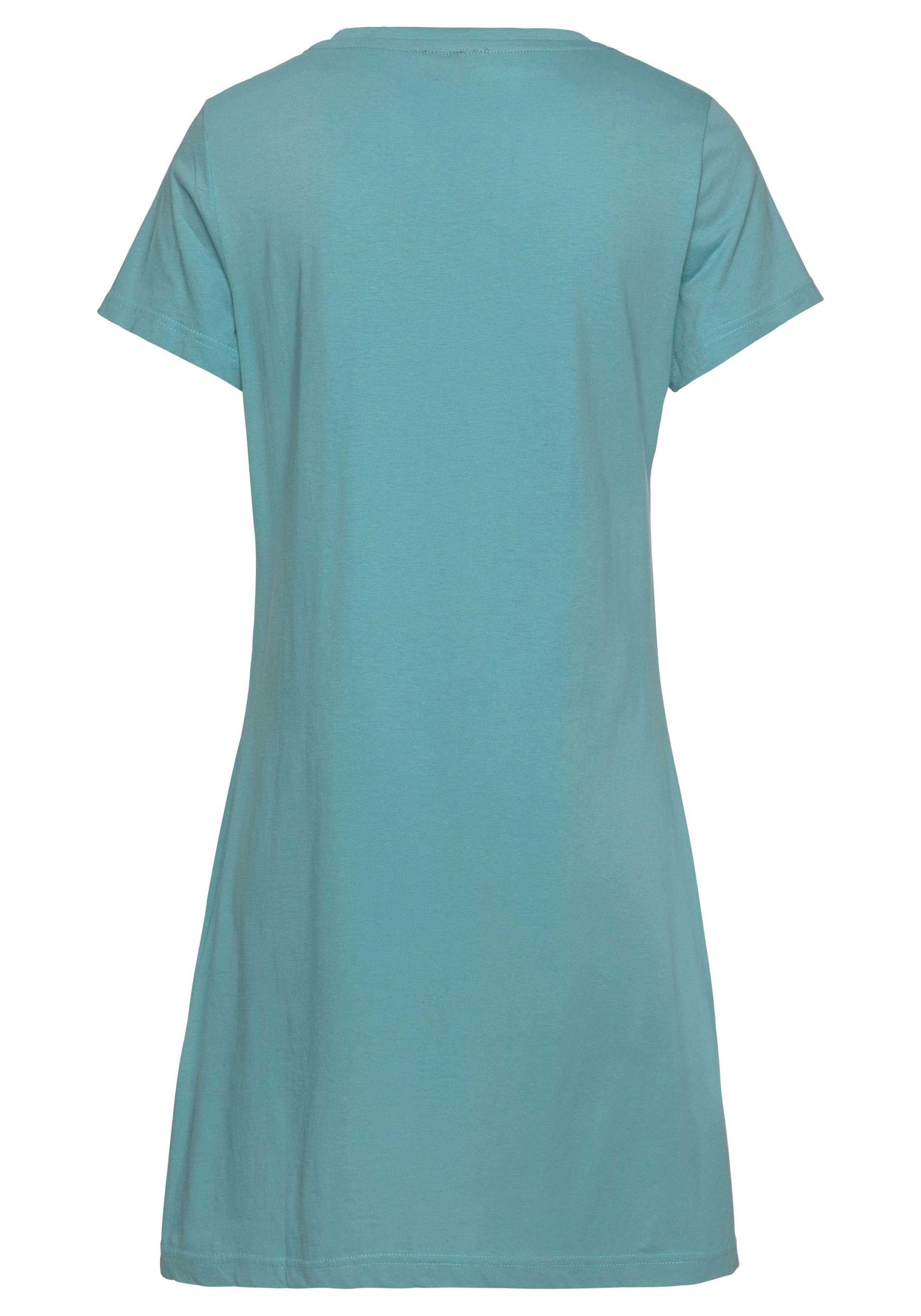 Vivance Dreams Nachthemd met print in kant-look (Set van 2)