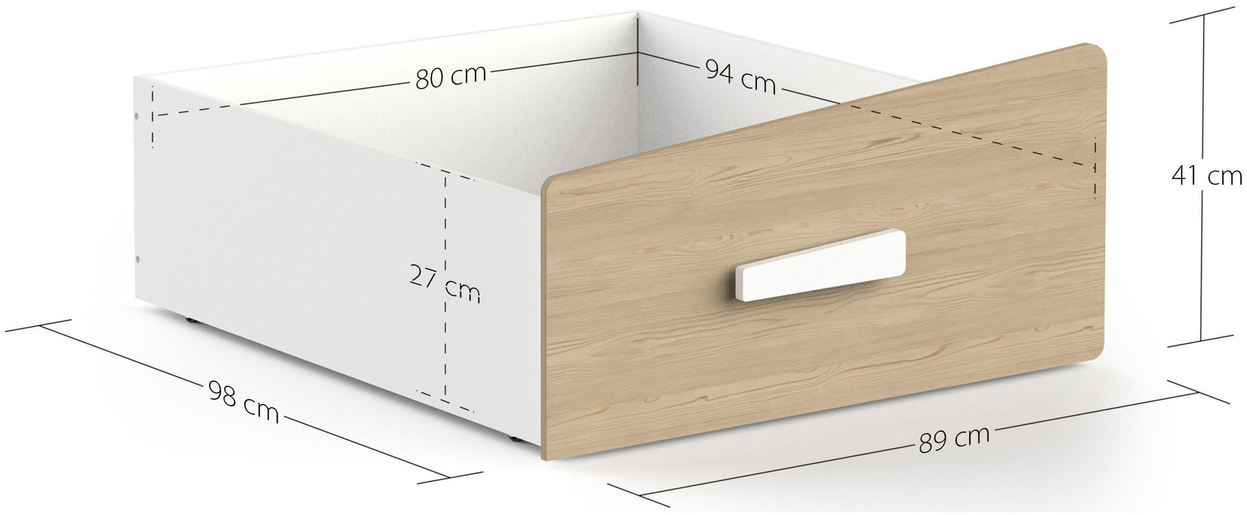 Demeyere GROUP Lade Cabane grote lade gaat onder het bed