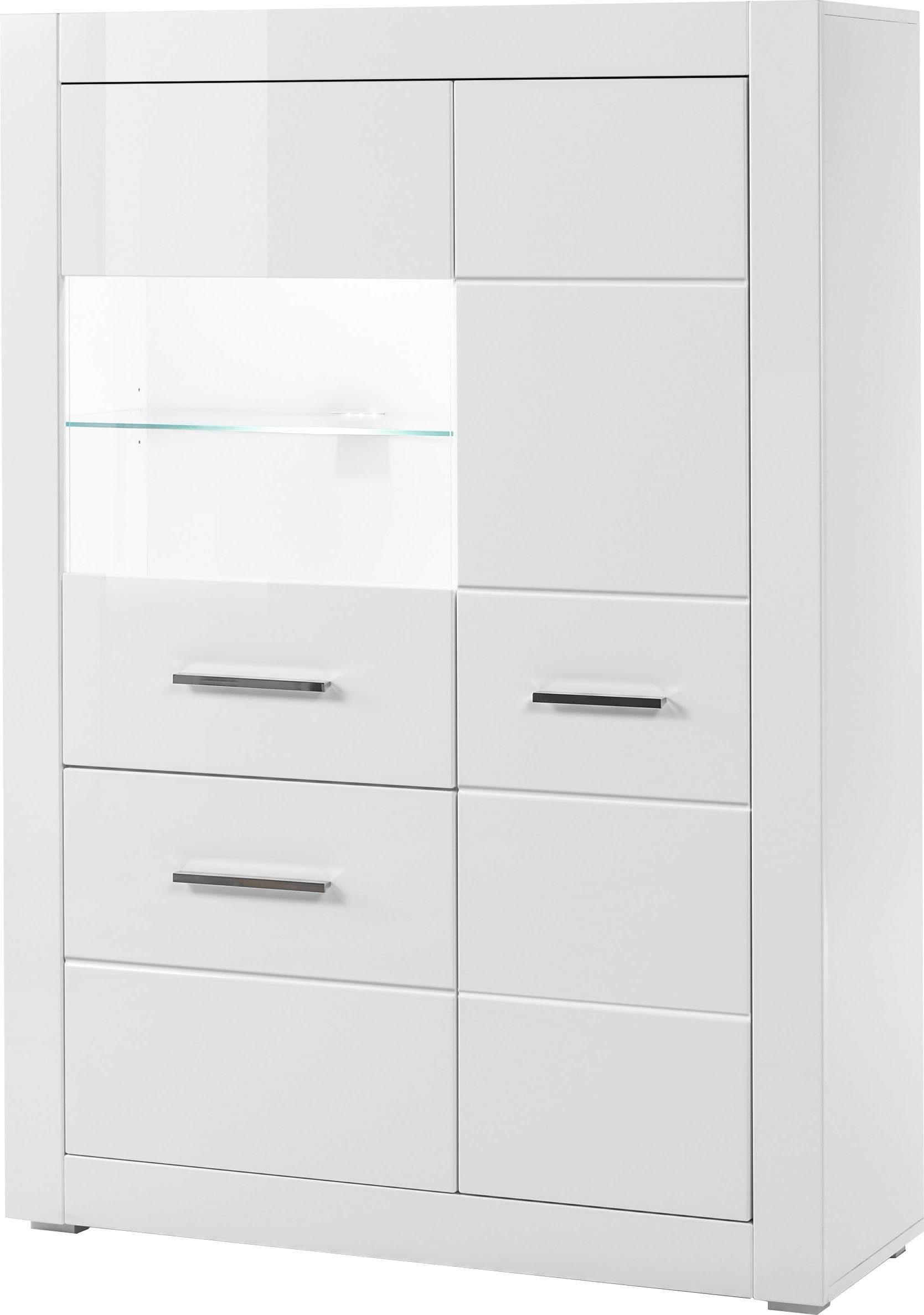INOSIGN Vitrinekast Bianco Hoogte 142 cm
