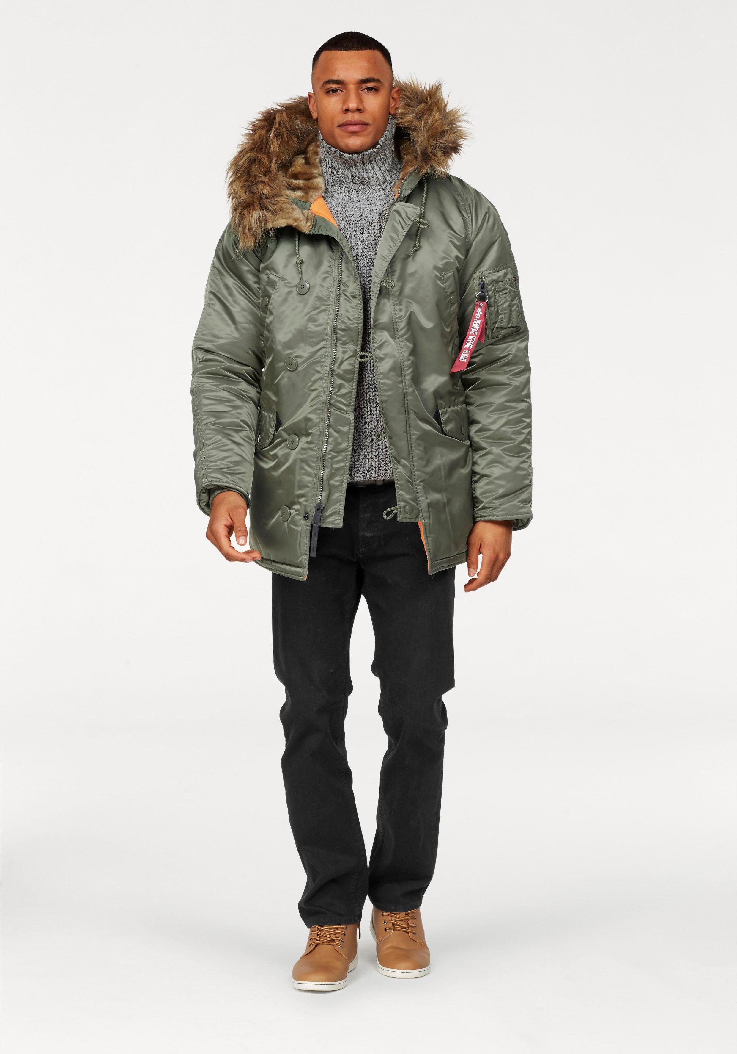 Alpha Industries Parka N3B VF 59 met afneembaar imitatiebontkraag
