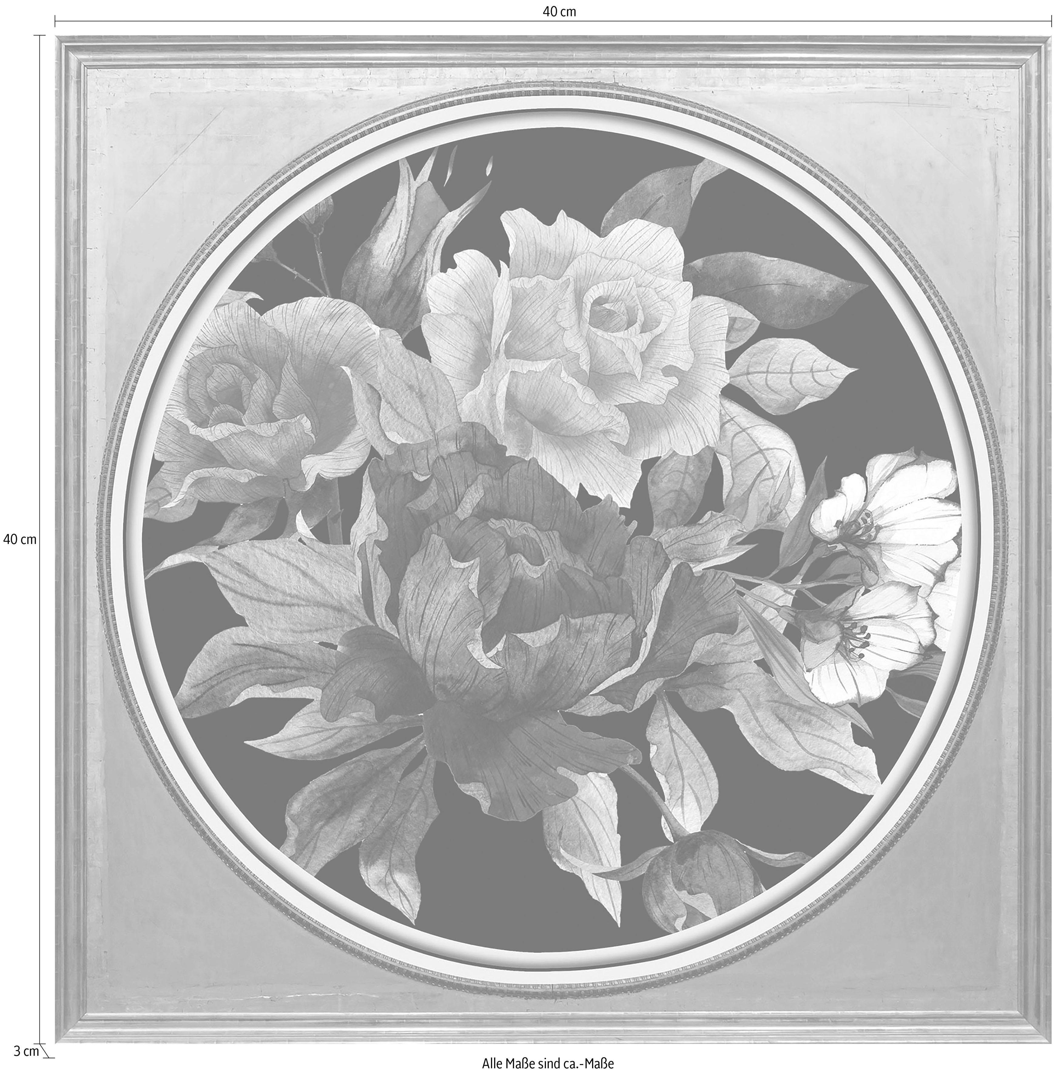 queence Artprint op acrylglas Veelkleurig bos bloemen II Fine Art-print in galeriekwaliteit