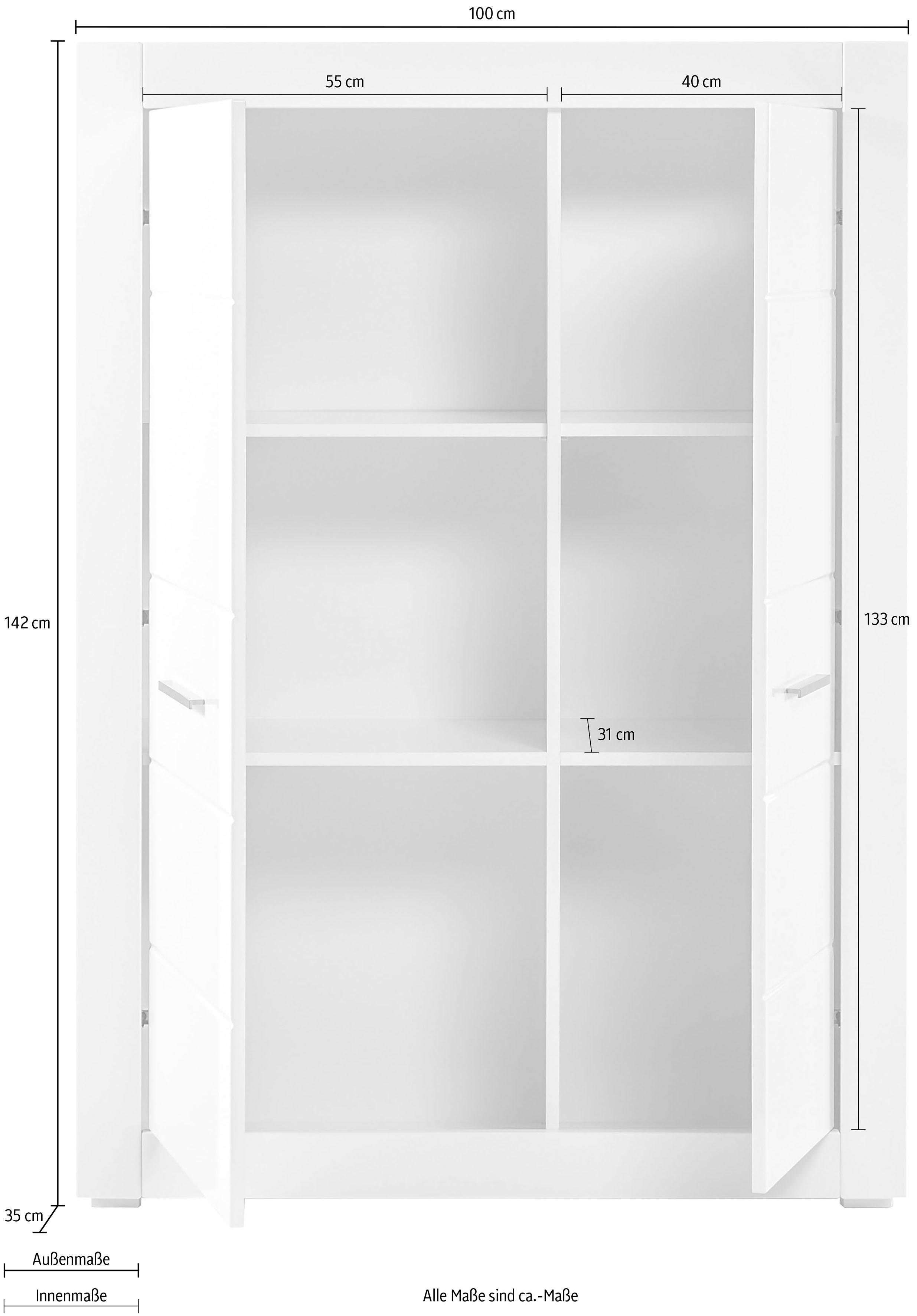 INOSIGN Multifunctionele kast Bianco Hoogte 142 cm