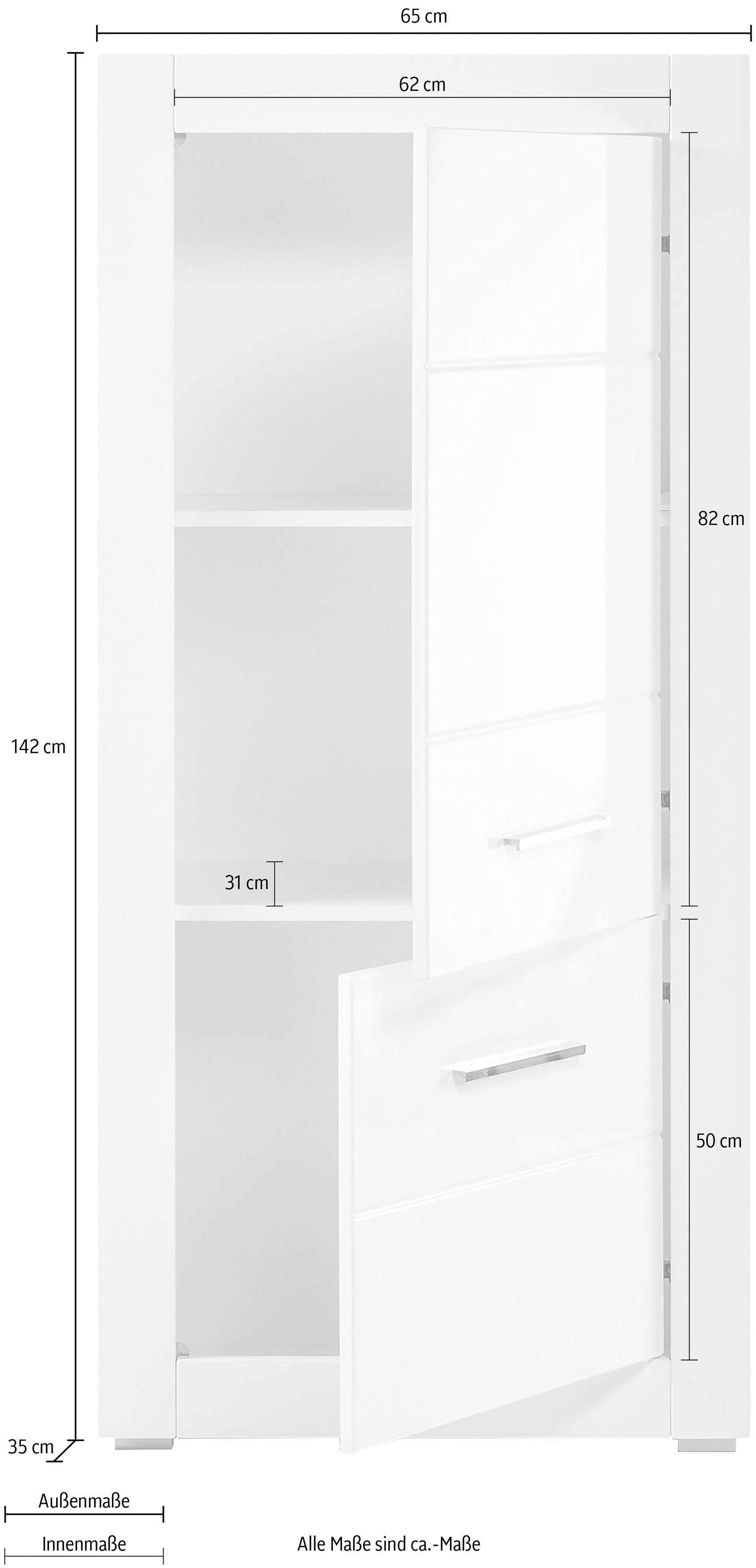 INOSIGN Multifunctionele kast Bianco Hoogte 142 cm