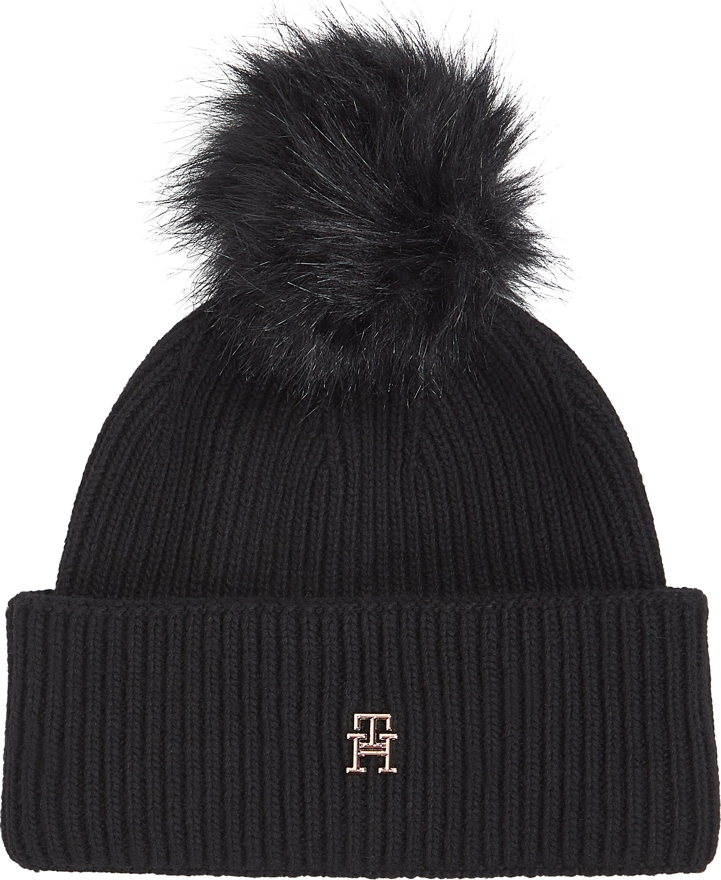 Tommy Hilfiger Beanie ELEVATED CHIC BEANIE W/POMPOM