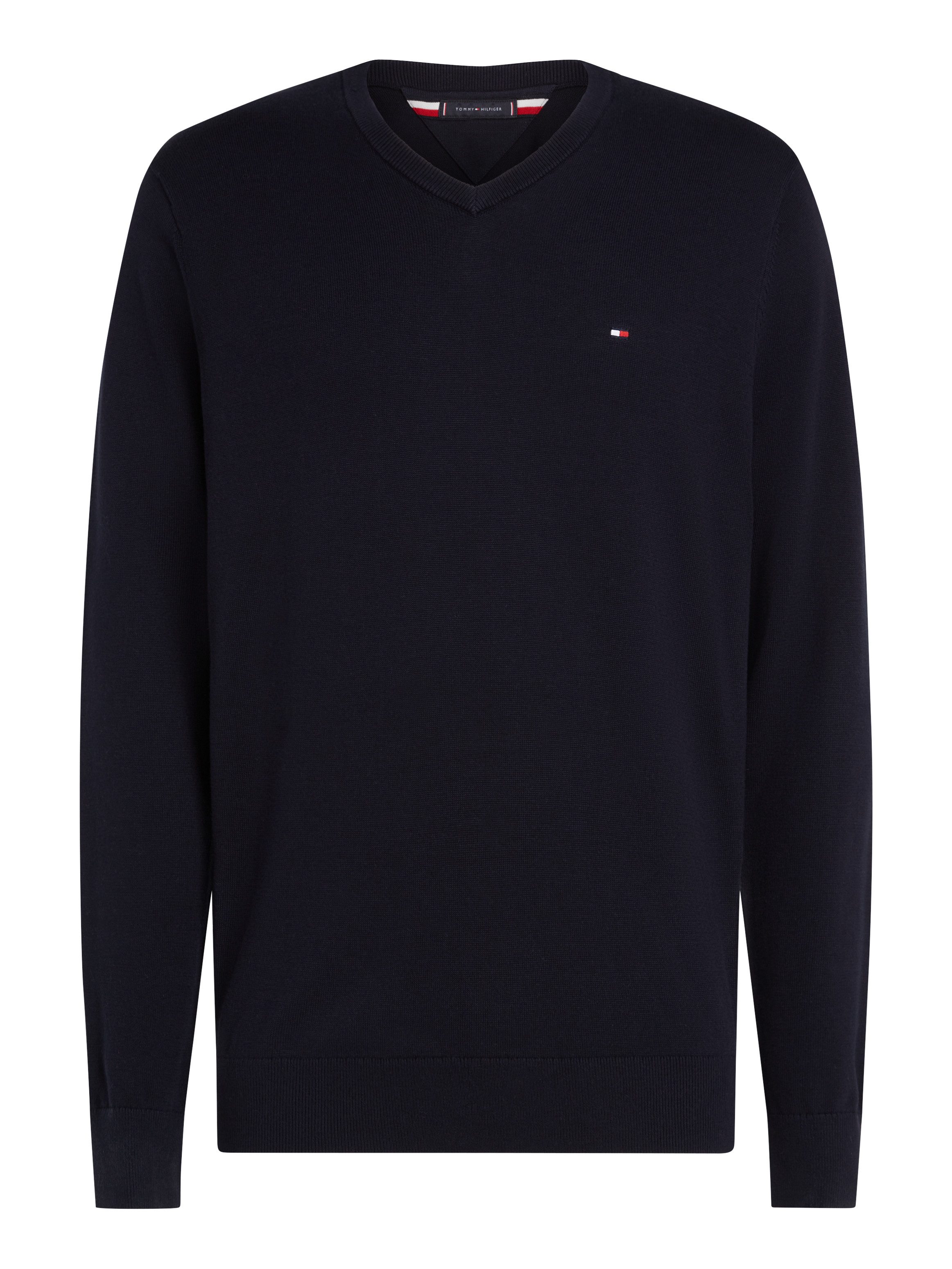 Tommy Hilfiger Gebreide trui ESSENTIAL COTTON V NECK