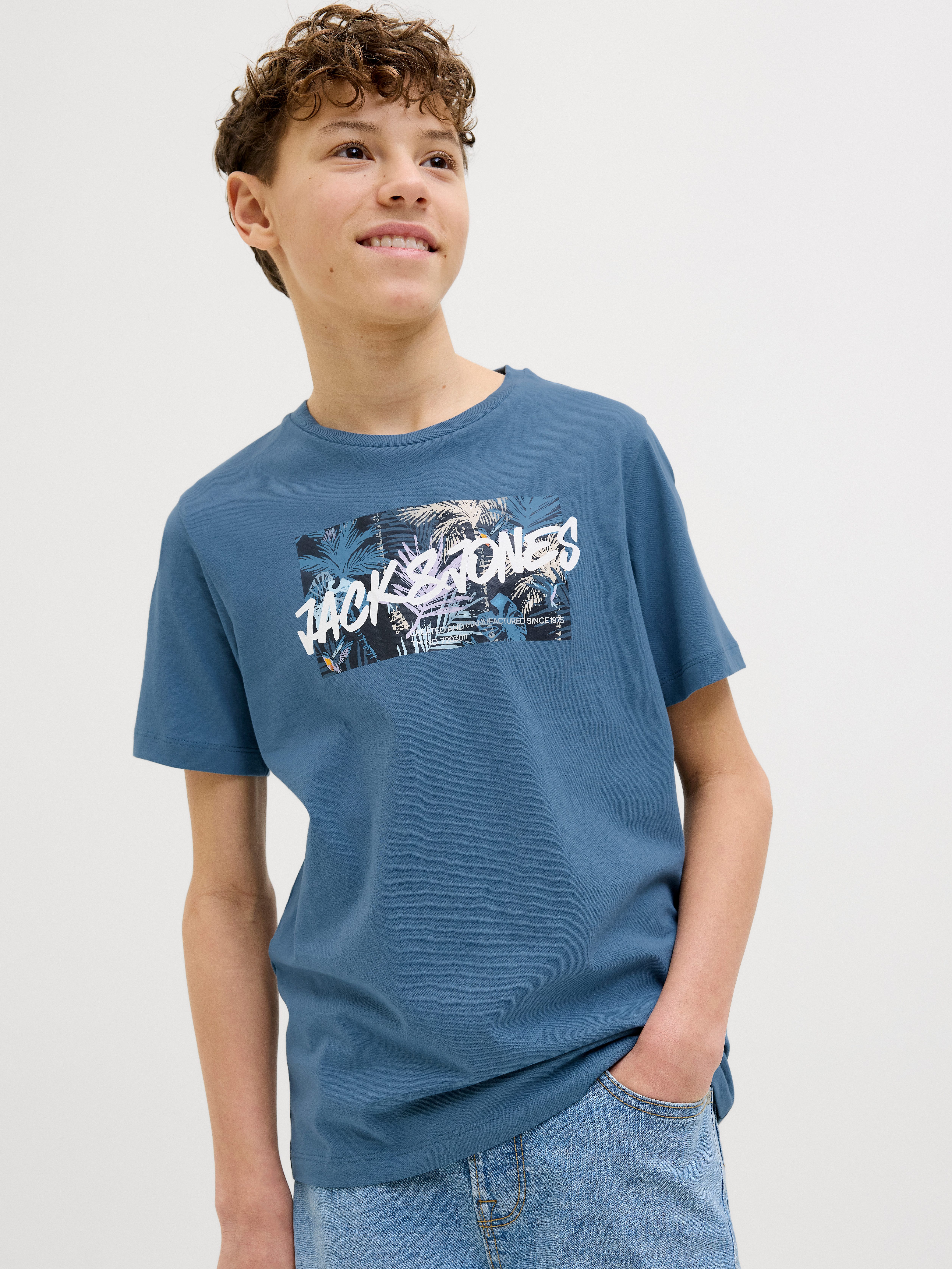 Jack & Jones Junior T-shirt JJHAWAII SHAPE TEE SS CREW NECK JNR