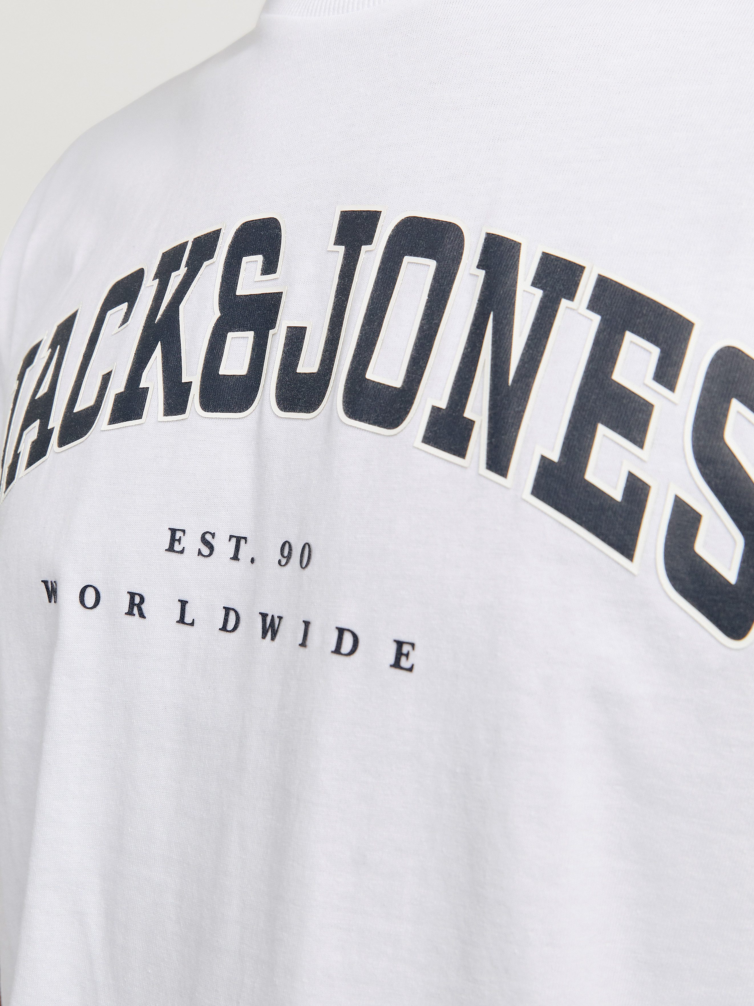 Jack & Jones Shirt met ronde hals JJECALEB VARSITY TEE SS O-NECK NOOS