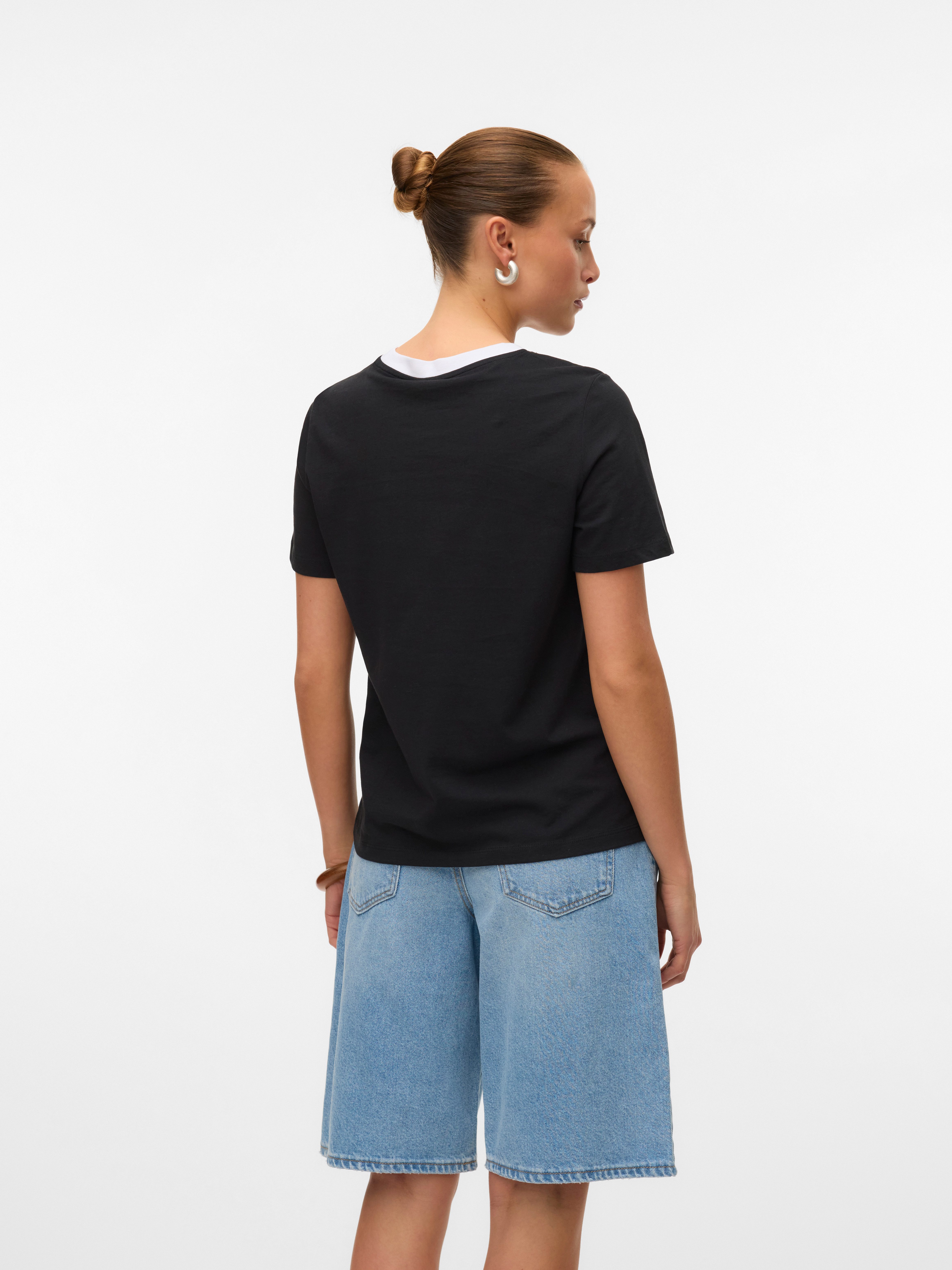 Vero Moda Shirt met korte mouwen VMPAULINA SS T-SHIRT GA JRS NOOS