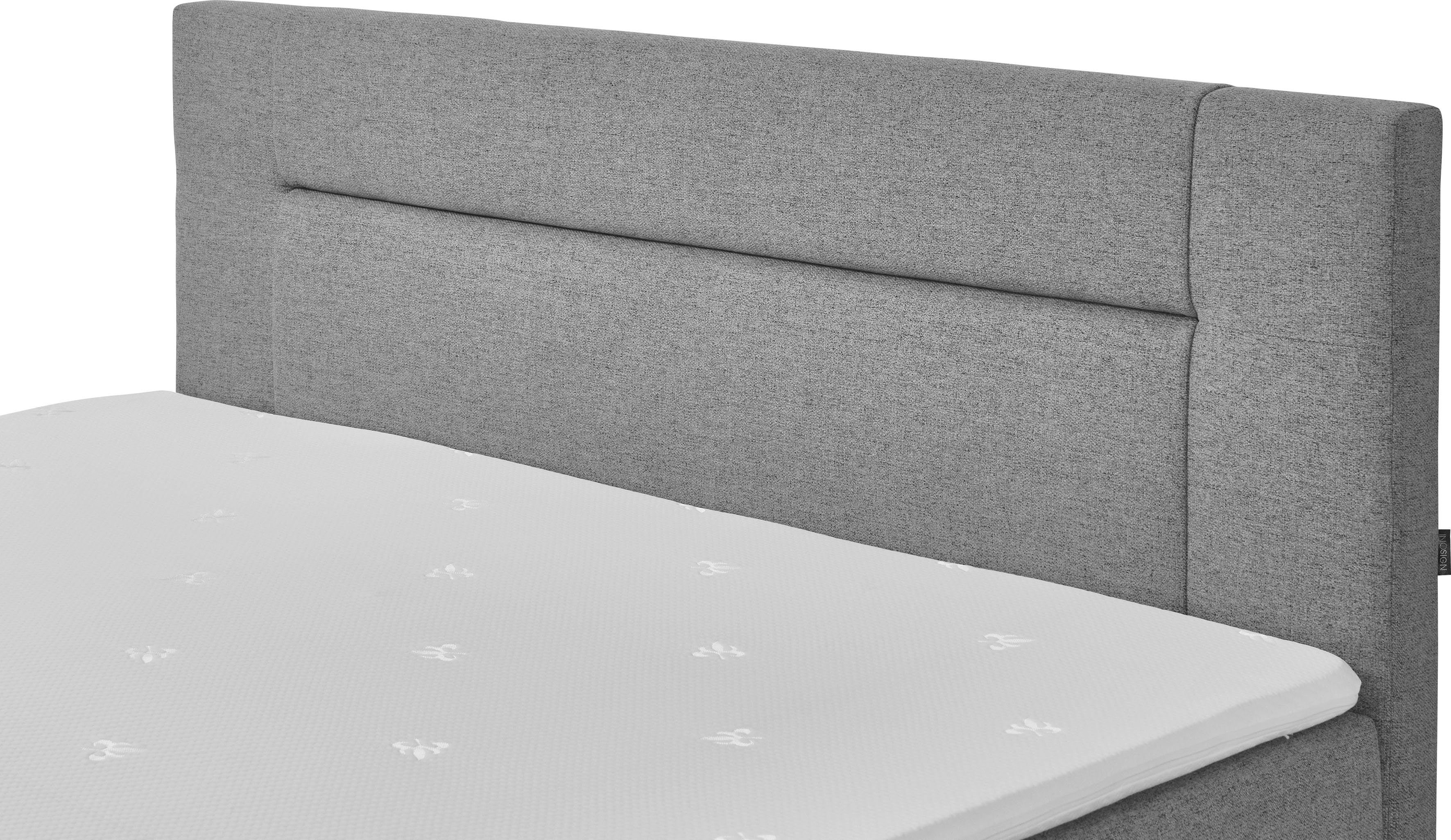 INOSIGN Boxspring Escalon met opbergruimte, inclusief topper beschikbaar in de breedtes 120x200 cm en 180x200 cm