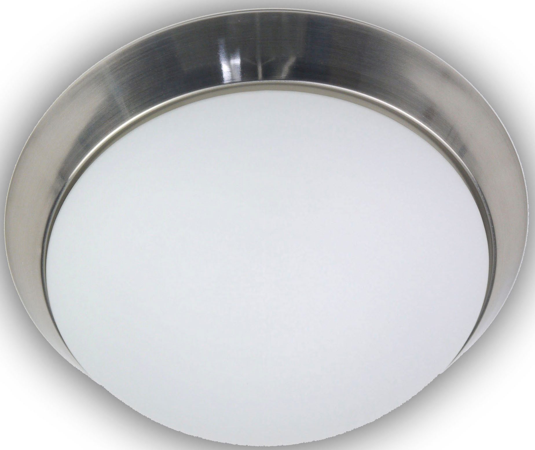 niermann Plafondlamp Opal matt, Dekorring Nickel matt, 50 cm, HF Sensor, LED (1 stuk)