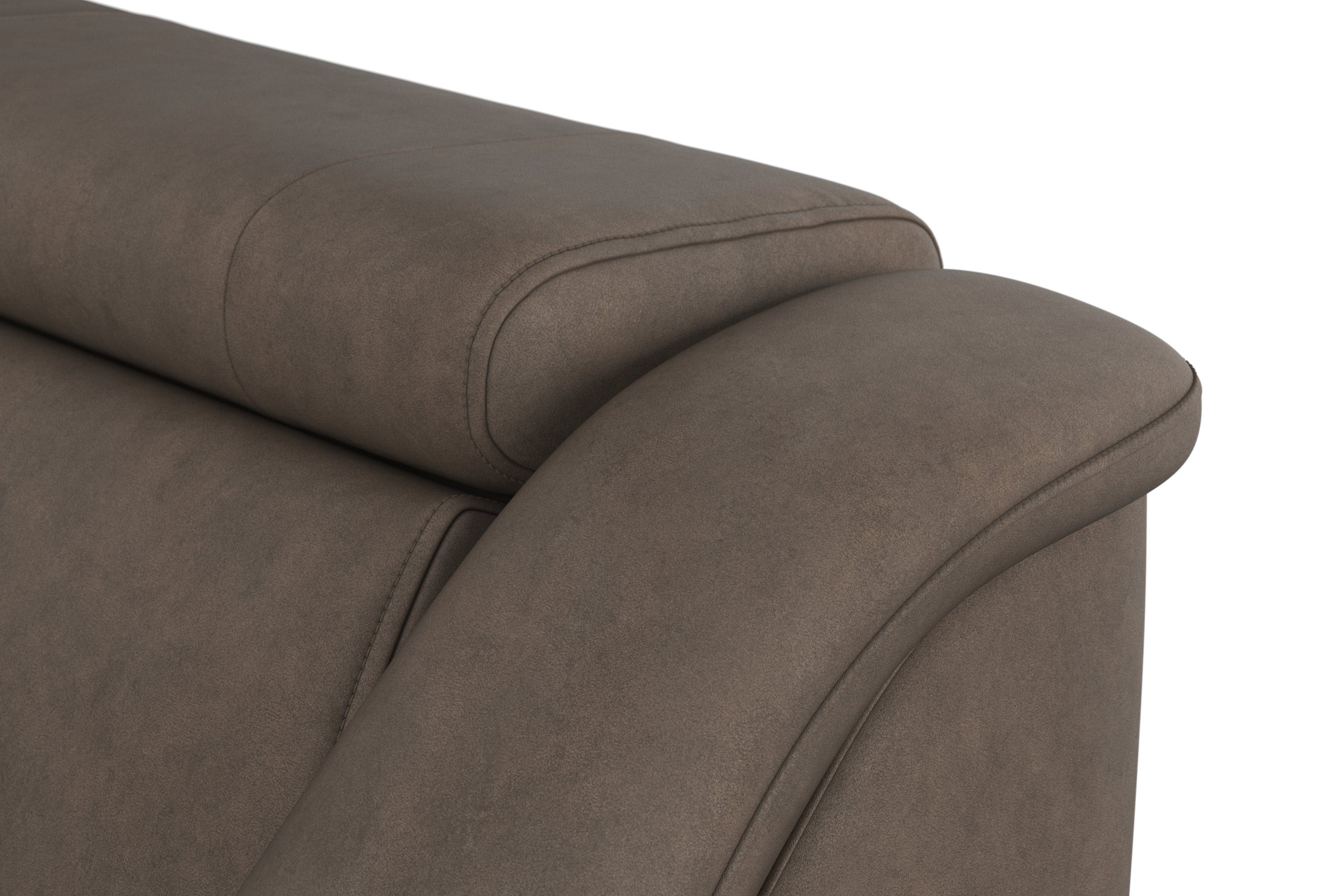 sit&more Hoekbank Freetown L-vorm met verstelbare hoofdsteun en comfortabele binnenvering